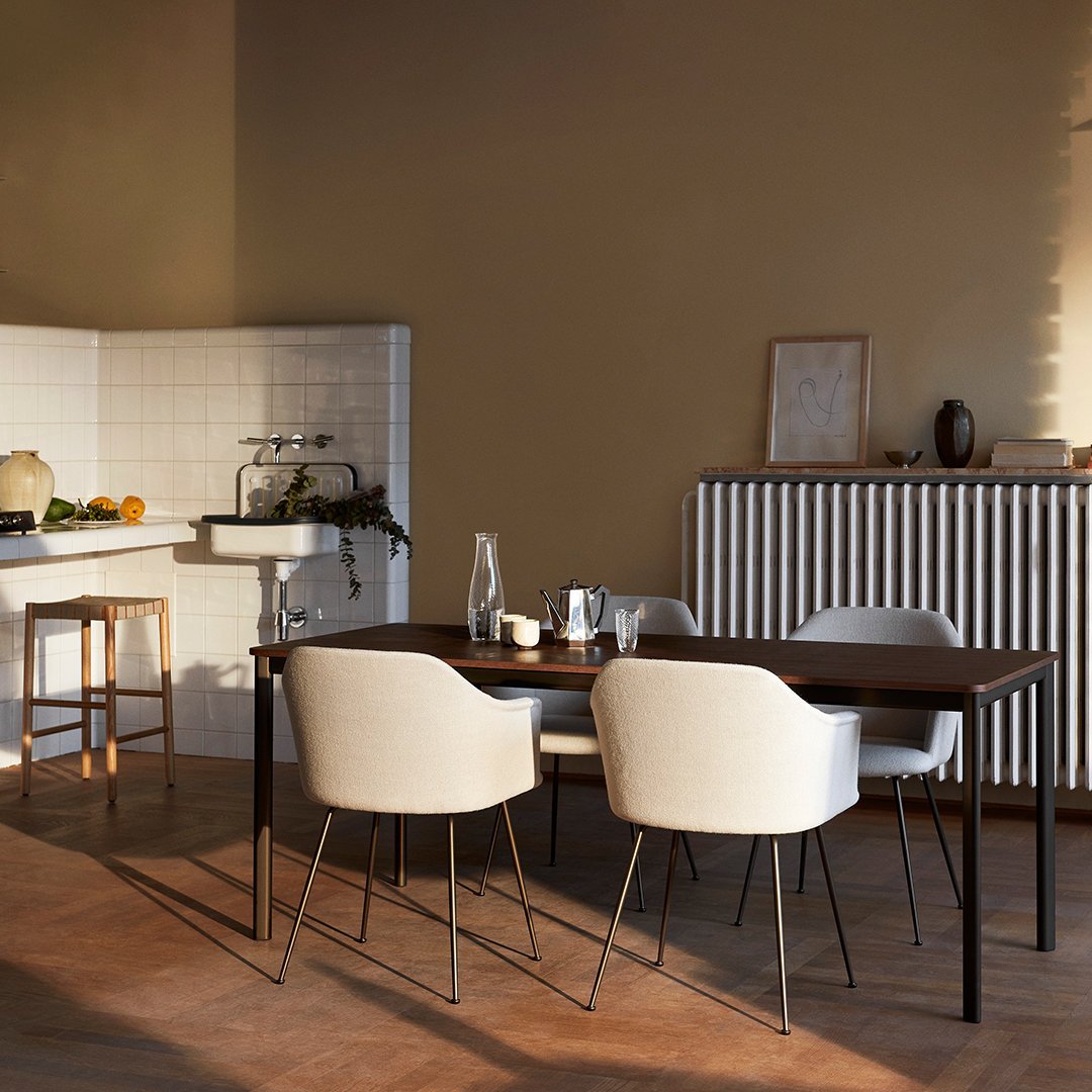 Modern Drip HW58 & HW59 Dining Table Set - Elegant Glass Top with Sturdy Metal Frame - Perfect for Kitchen, Dining Room & Small Space Apartments