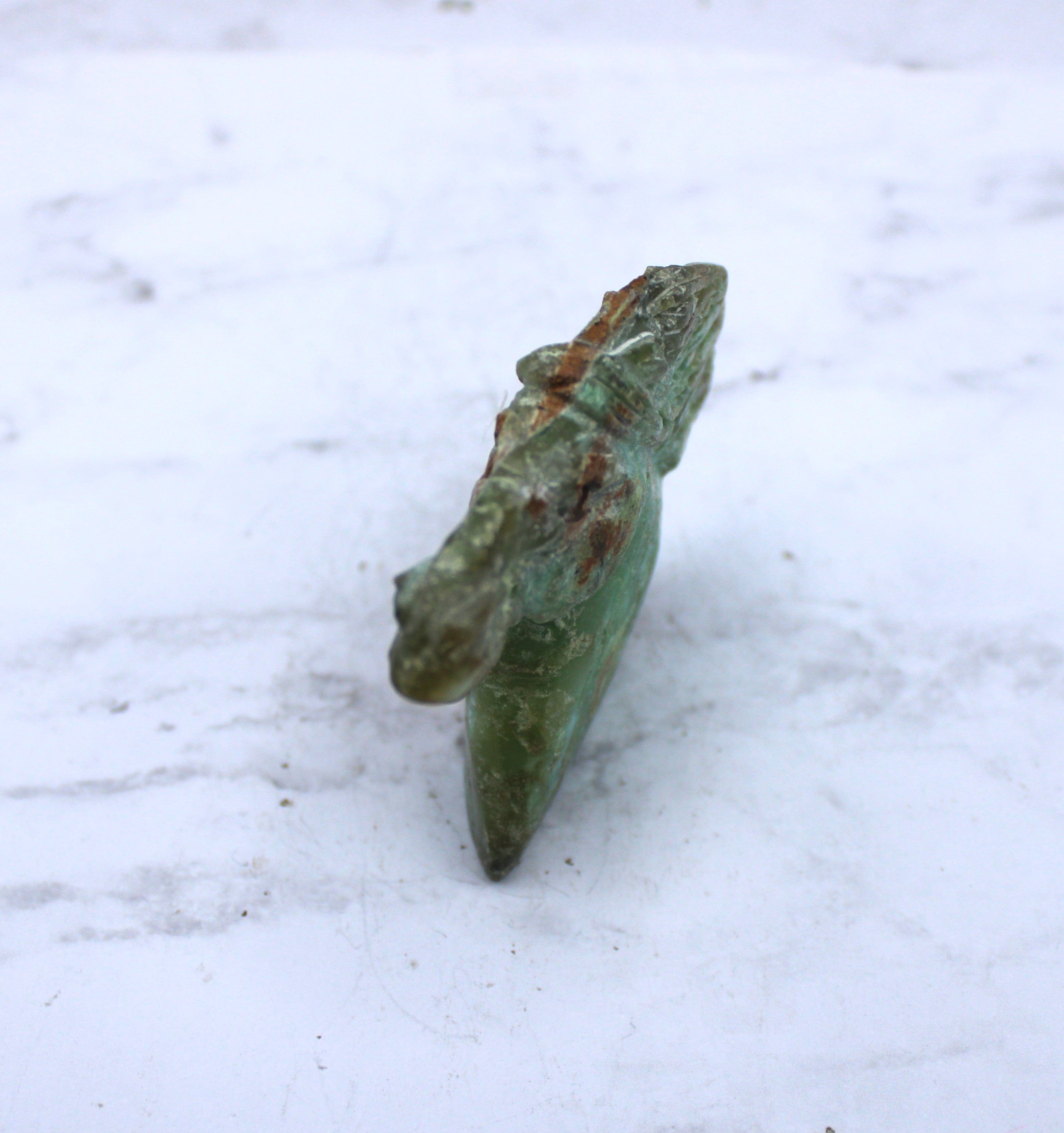 Natural Chrysoprase Gemstone Horse Carving - Handmade Jade Sculpture for Home Decor, Feng Shui & Spiritual Healing | Perfect Gift for Collectors & Horse Lovers