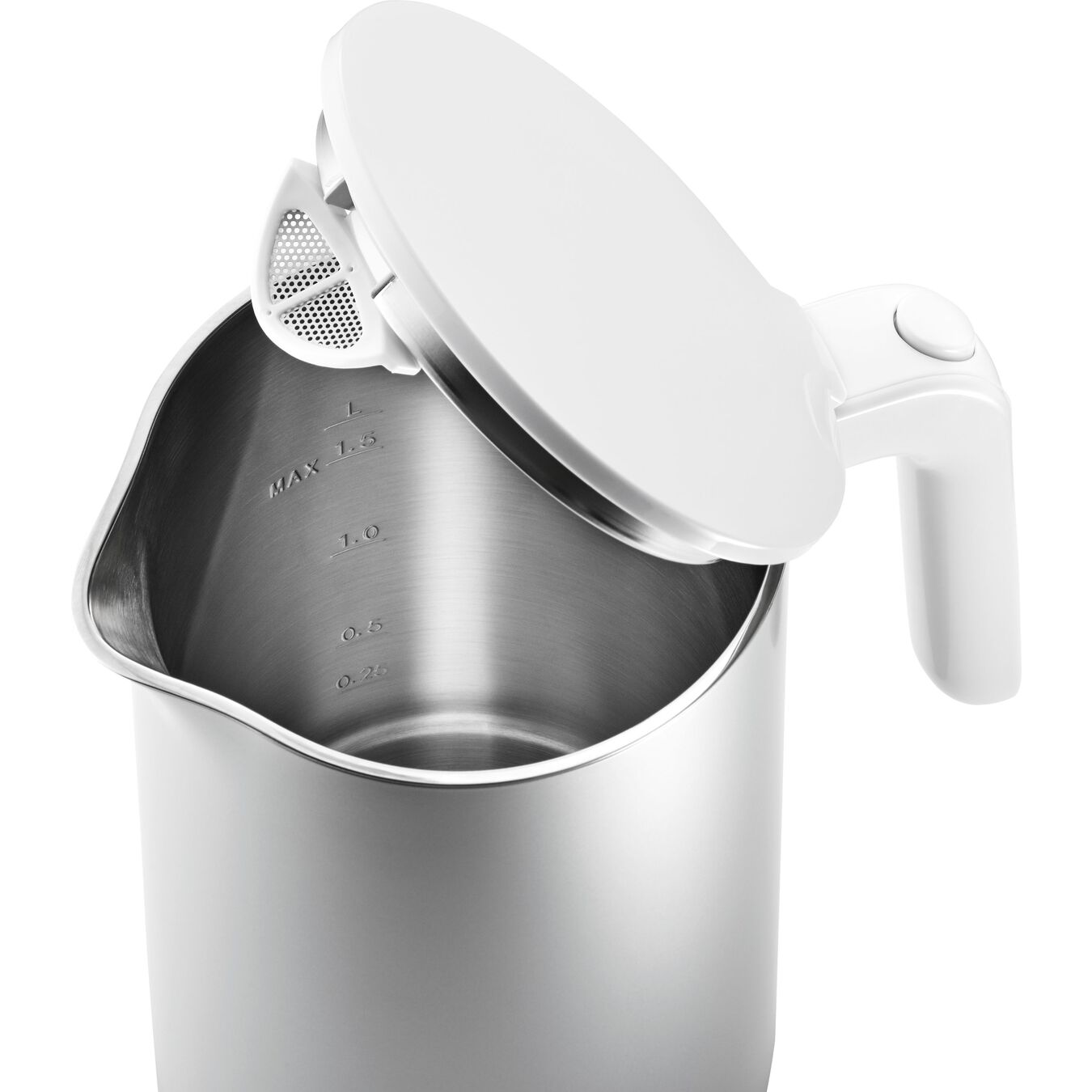ZWILLING Enfinigy 1.5L Electric Kettle Pro - Fast Boiling, Auto Shut-Off & Keep Warm Function - Stainless Steel Silver - Perfect for Tea, Coffee & Kitchen Use