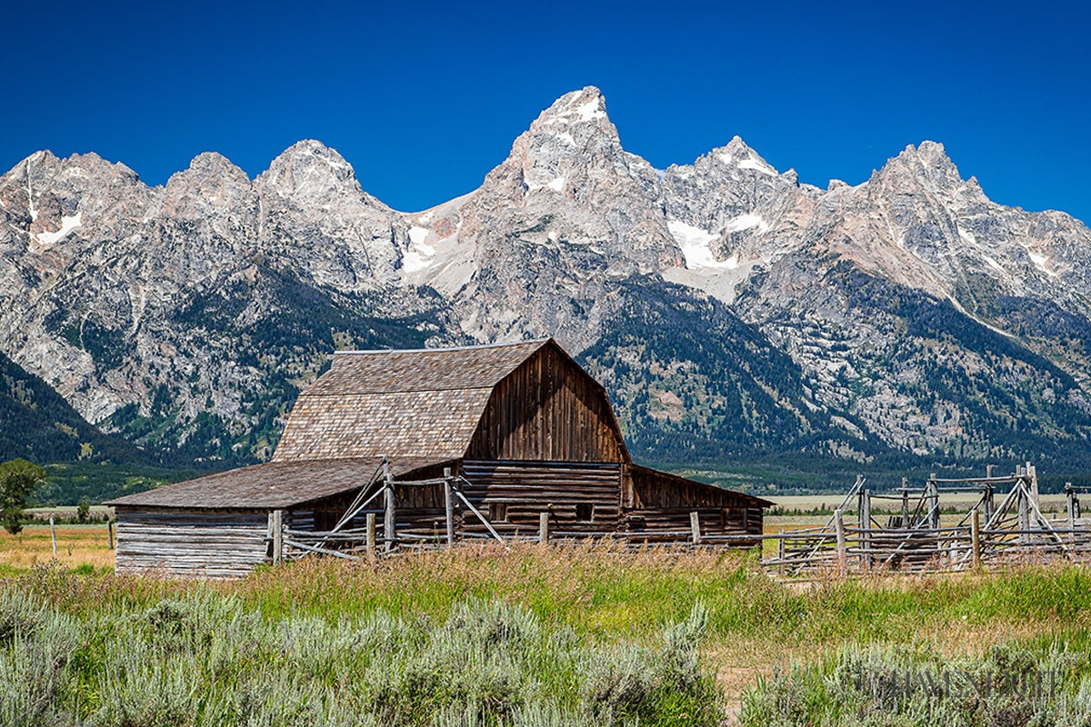 Stunning Moulton Barn Landscape Photo - Iconic Wyoming Landmark Near Grand Teton National Park | Perfect for Wall Art, Home Decor & Travel Inspiration