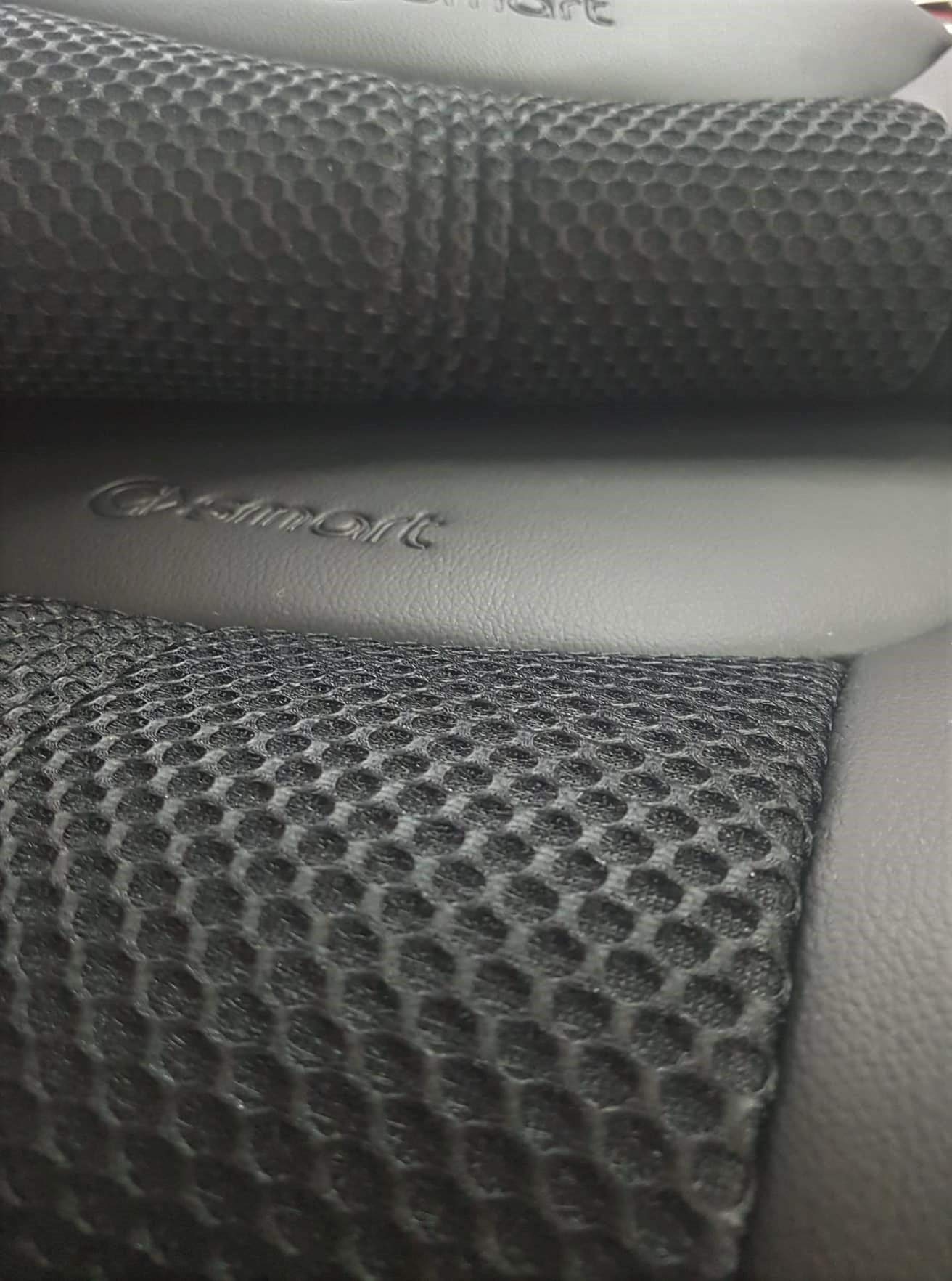 Custom Fit Smart Car Seat Covers - Mix Leatherette & Two-Tone Synthetic Fishnet for Smart Fortwo (451) 2007-2014 | Total Black | Durable & Stylish Protection - Perfect for Daily Commute & Road Trips
