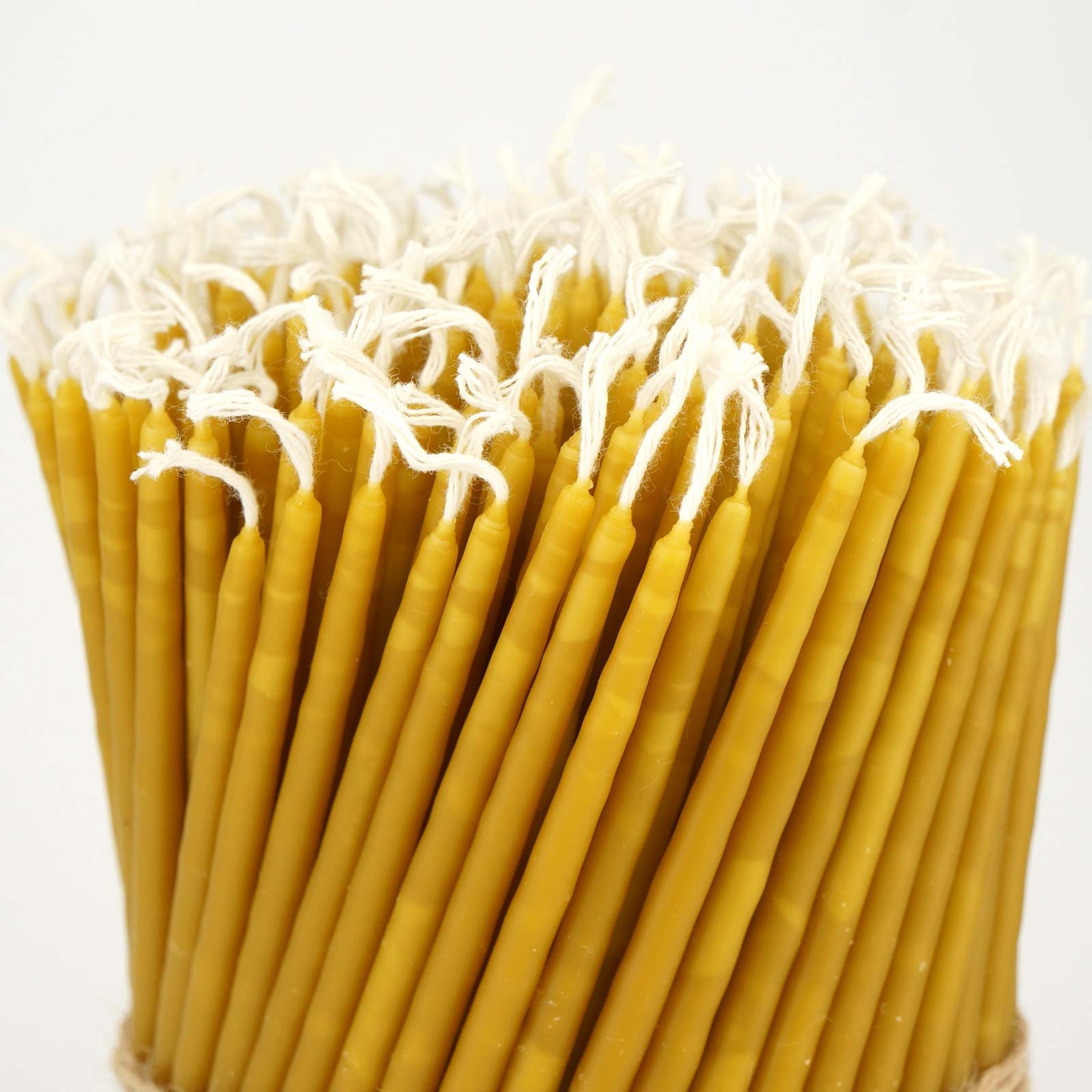 Seven Candle Christian Candelabra - Traditional Orthodox Candle Holder with 100 Pure Beeswax Taper Candles for Prayer Corner & Home Altar Decor | Religious Ceremonies, Church Services & Spiritual Meditation