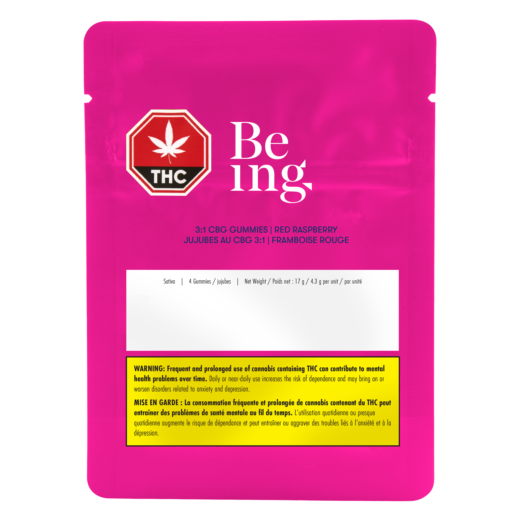 3:1 CBG Gummies with Red Raspberry Flavor - Natural Stress Relief & Relaxation Supplement - Perfect for Daily Wellness, Anxiety Support & Better Sleep