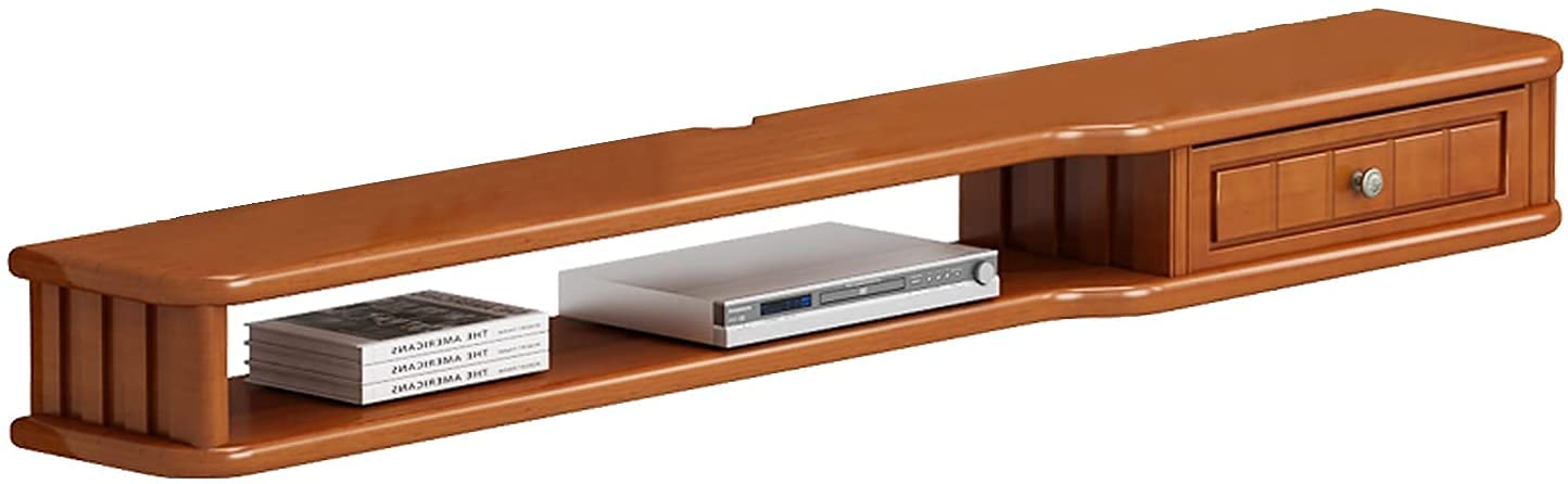 BUYT 80cm Multi-Functional Floating Shelf - Wall Mounted TV Stand with Storage for Set-Top Box, Media Console & Home Decor | Perfect for Living Room, Bedroom & Office Organization