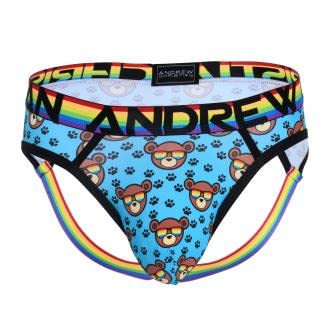 Andrew Christian Candy Hearts Air Jock Brief - Ultra Sheer Almost Naked Men's Underwear for Valentine's Day, Sensual Lingerie Gift for Him, Perfect for Romantic Occasions and Intimate Moments