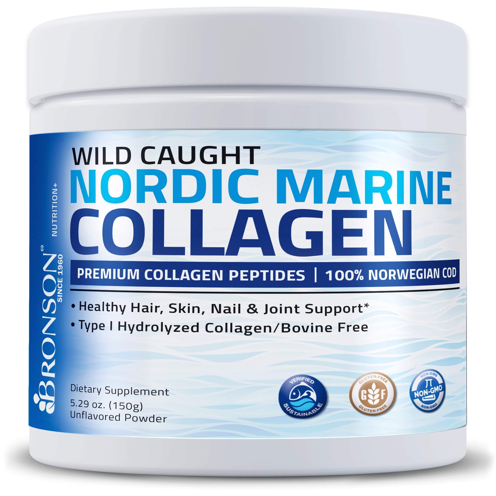 Premium Hydrolyzed Marine Collagen Peptides Protein Powder with Antarctic Krill Oil 1000mg - Rich in Omega-3 EPA & DHA for Skin, Hair & Joint Support - Ideal for Smoothies, Shakes & Daily Wellness Routine