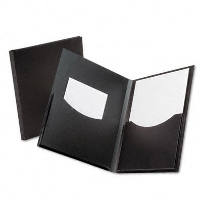Double Pocket Polypropylene File Folder with Gusset - 200 Sheet Capacity, Black - Perfect for Office, School, and Document Organization