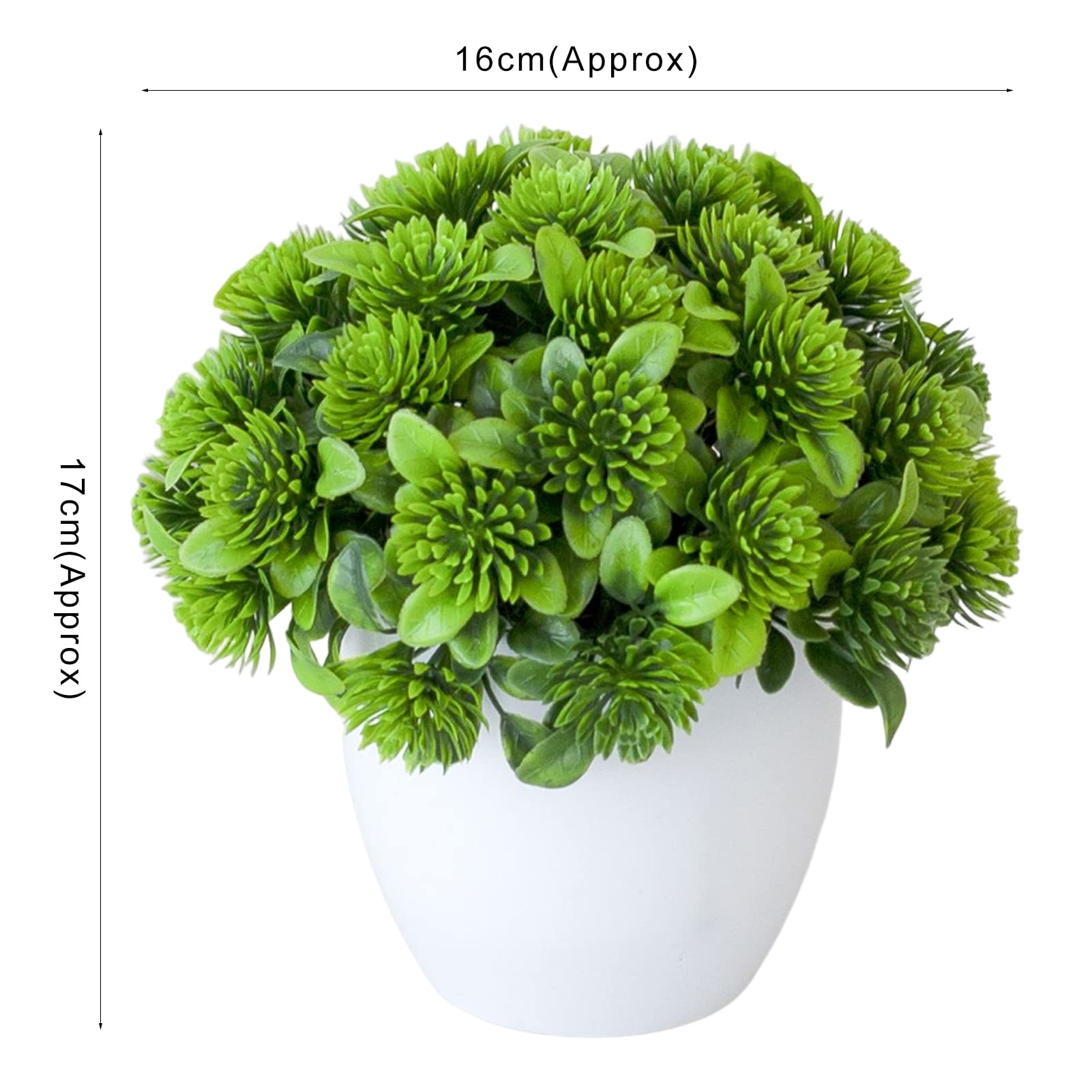 Walbest Mini Artificial Potted Plants - Small Fake Succulents in Pots for Home & Office Decor, Table Centerpieces, Living Room Greening, Desk Decorations (Perfect for Housewarming Gifts & Interior Design)