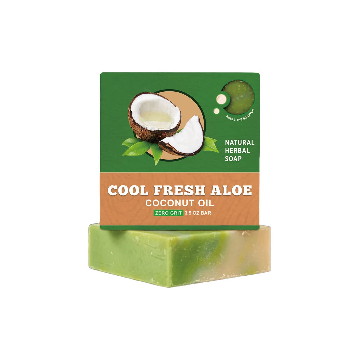 Organic Turmeric & Coconut Oil Soap Bar - Natural Vegan Face Cleanser for Deep Cleaning & Moisturizing - Herbal Skincare for Healthy Glowing Skin - Perfect for Daily Facial Care & Sensitive Skin Routine (1pc)