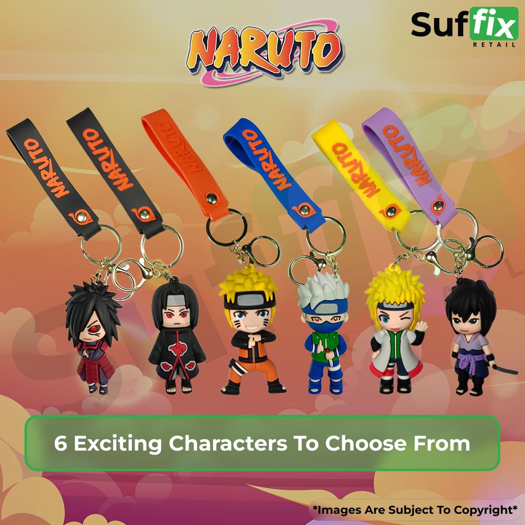 Premium Anime Keychain - One Piece Keychain for Girls, 3D PVC Key Ring, Cute Keychain Accessories for Backpacks, Purses & Gifts | Suffix Retail
