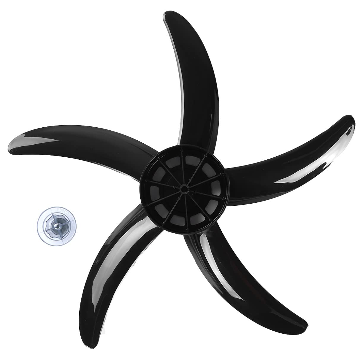 16 Inch Replacement Fan Blades with Nut Cover for Standing Pedestal & Table Fans - Compatible with Camper Fans (Type O) - Perfect for Home, Office, and RV Cooling