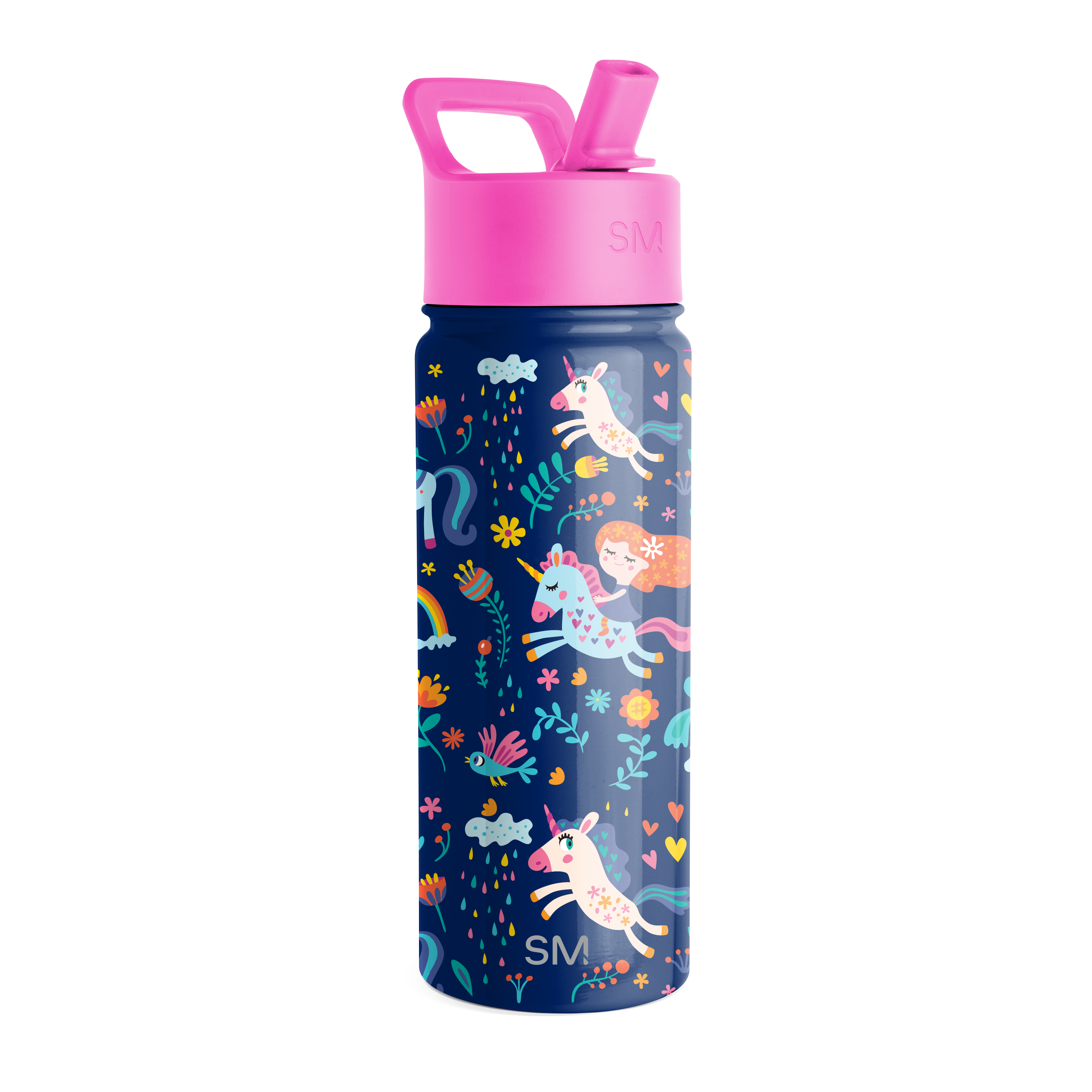Summit Kids Water Bottle with Straw Lid - BPA Free, Leak Proof, Insulated Stainless Steel Bottle for School, Sports & Outdoor Activities