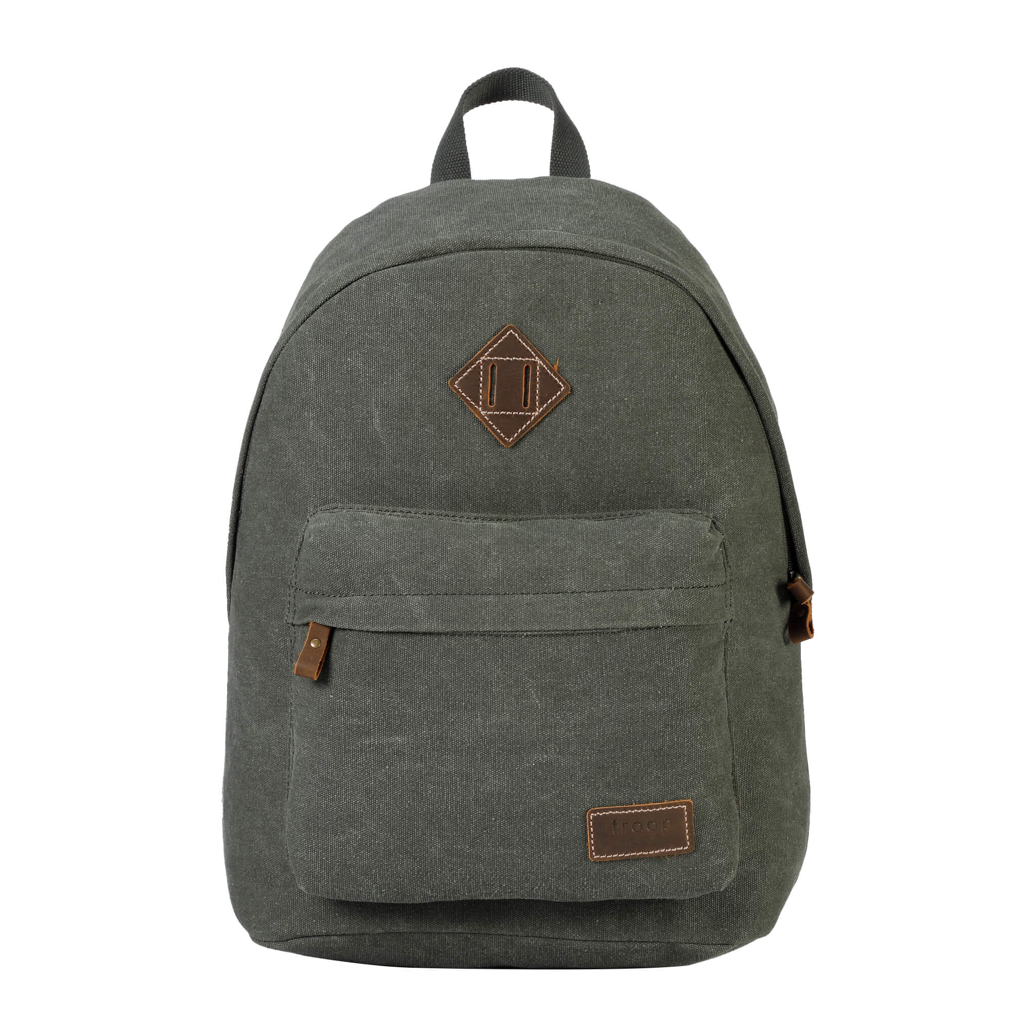 Troop London Heritage Canvas Backpack - Durable Casual Daypack for Men & Women | Perfect for Travel, School & Everyday Use