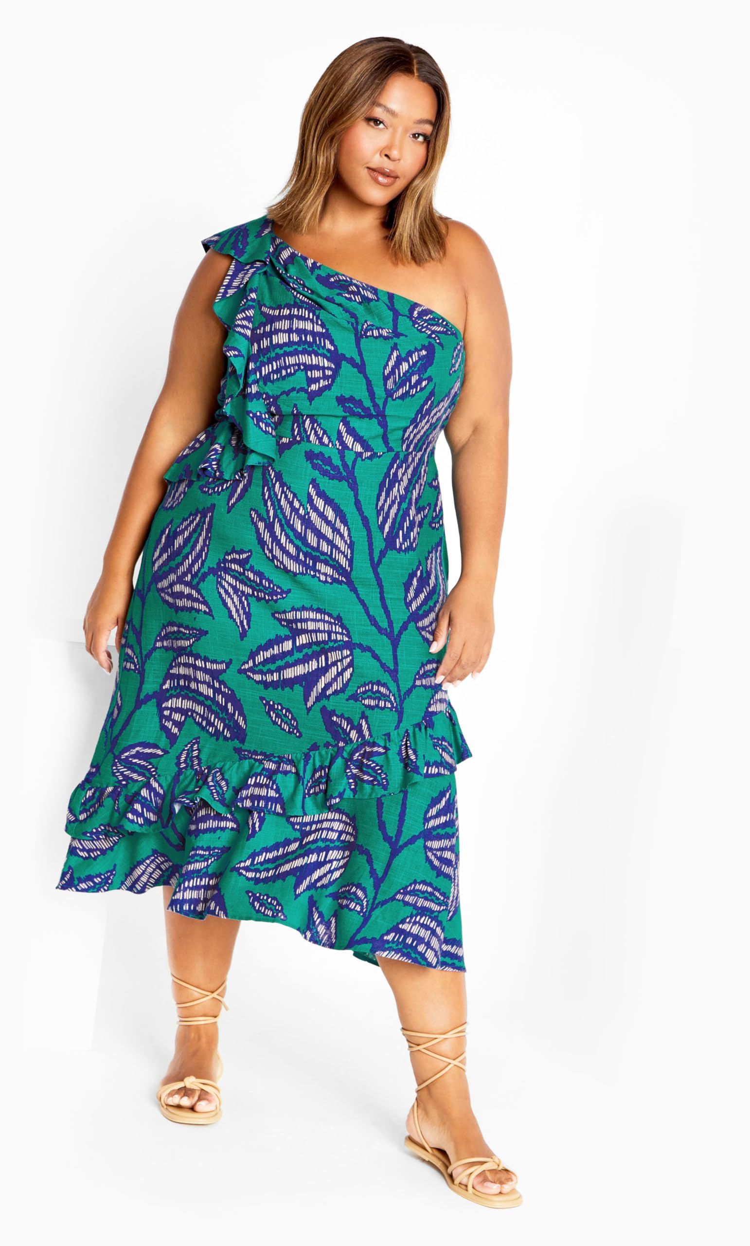 Stylish Women's Escapism Print Dress - Flowy Summer Casual Dress for Beach, Vacation & Date Night | Trendy Floral Maxi Dress for Women
