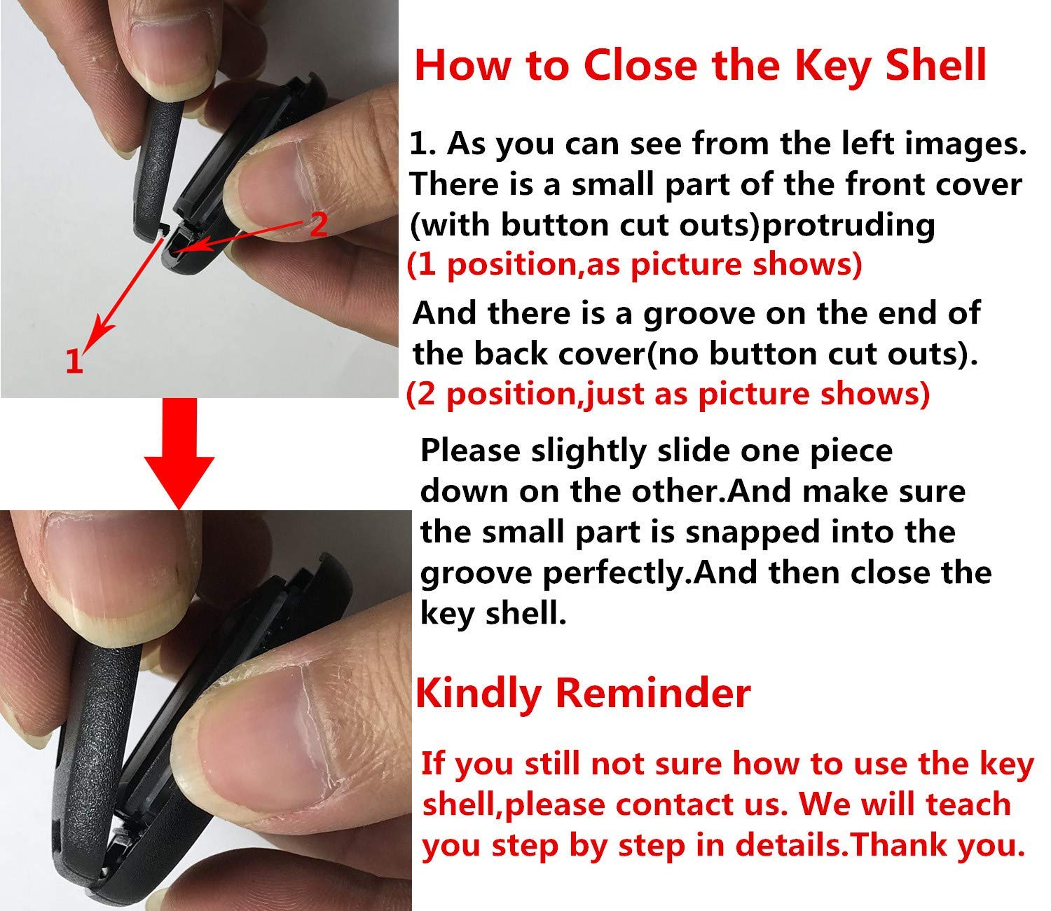 Durable Silicone Key Fob Cover for Honda Accord Civic EX Pilot - Keyless Entry Remote Shell Case with Screwdriver (Red) - Perfect for Key Protection & Easy Access to Your Car