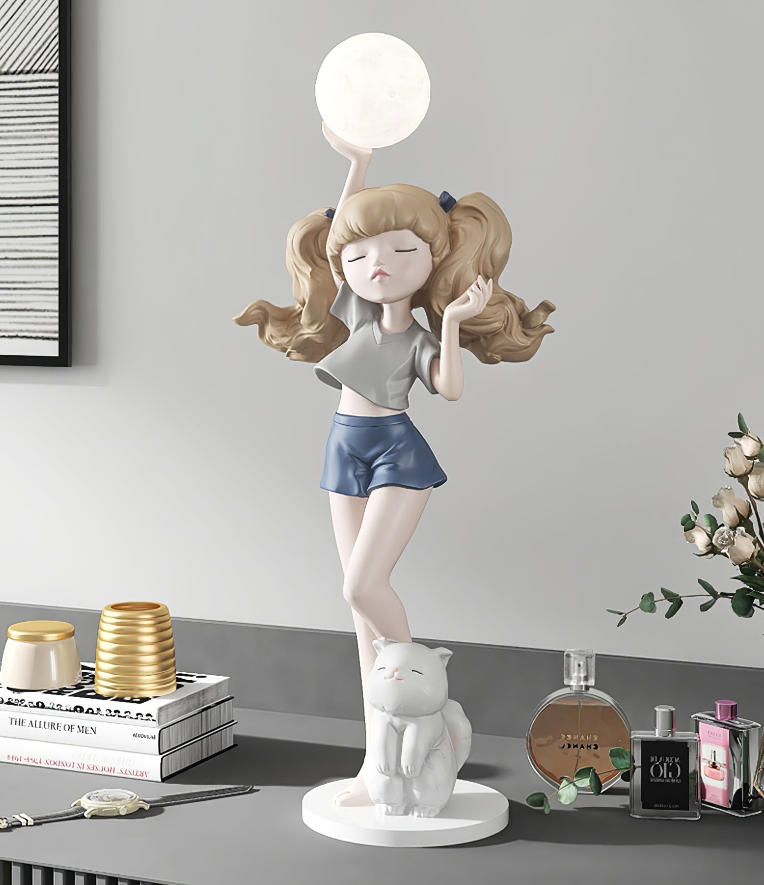 Elegant Ballet Girl Floor Lamp - Adjustable LED Dancer Light for Bedroom, Living Room & Nursery - Perfect for Kids Room Decor & Dance Studio Lighting