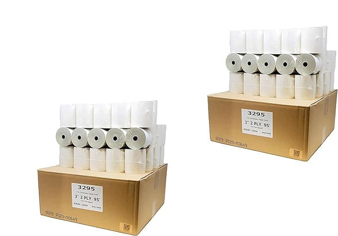 2-Ply Carbonless Paper Rolls (100 Rolls) - 3