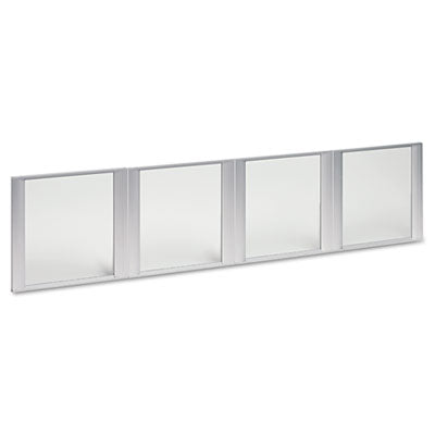 Alera® Glass Door Set with Silver Frame for 72