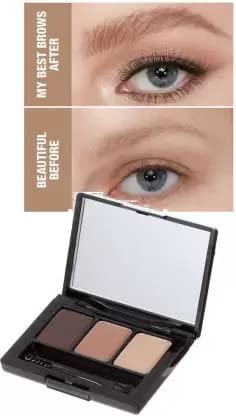 Best 3-in-1 Multicolor Eyebrow Palette for Perfect Brows - Waterproof Eyebrow Powder, Pencil & Brush Set - Ideal for Daily Makeup, Salon & Professional Use