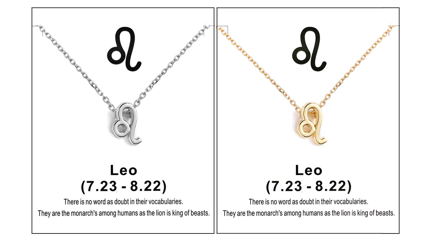 HUASAI 2Pcs Zodiac Necklace for Women - Personalized Horoscope Constellation Pendant Jewelry, Birth Month Astrology Gift for Her (Perfect for Birthday, Anniversary & Special Occasions)