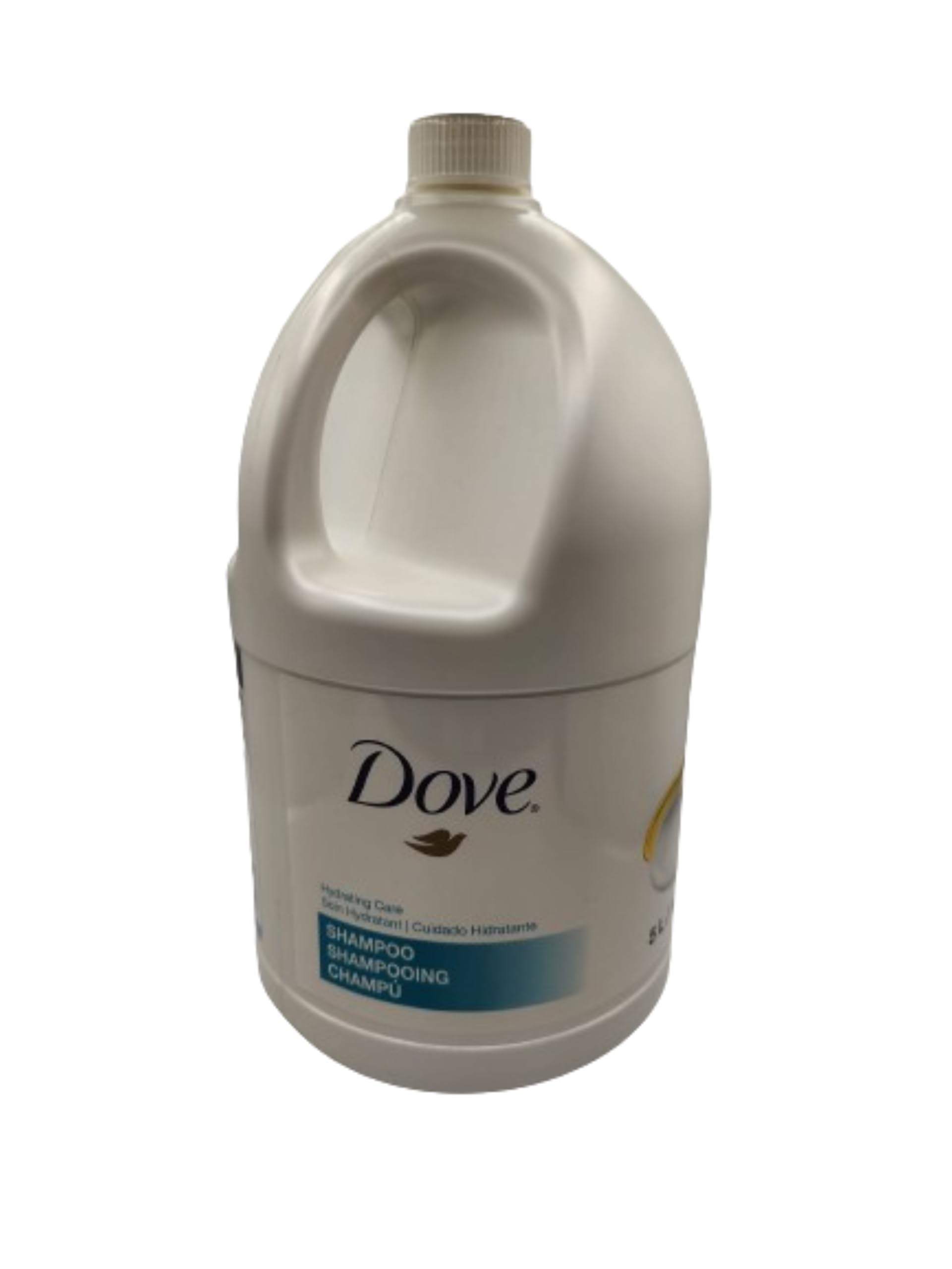 DOVE 5L Daily Moisturizing Shampoo Refill Bottles - 3 Pack with Pelican Pump for Salon & Home Use - Hydrating Hair Care Solution for Dry & Damaged Hair