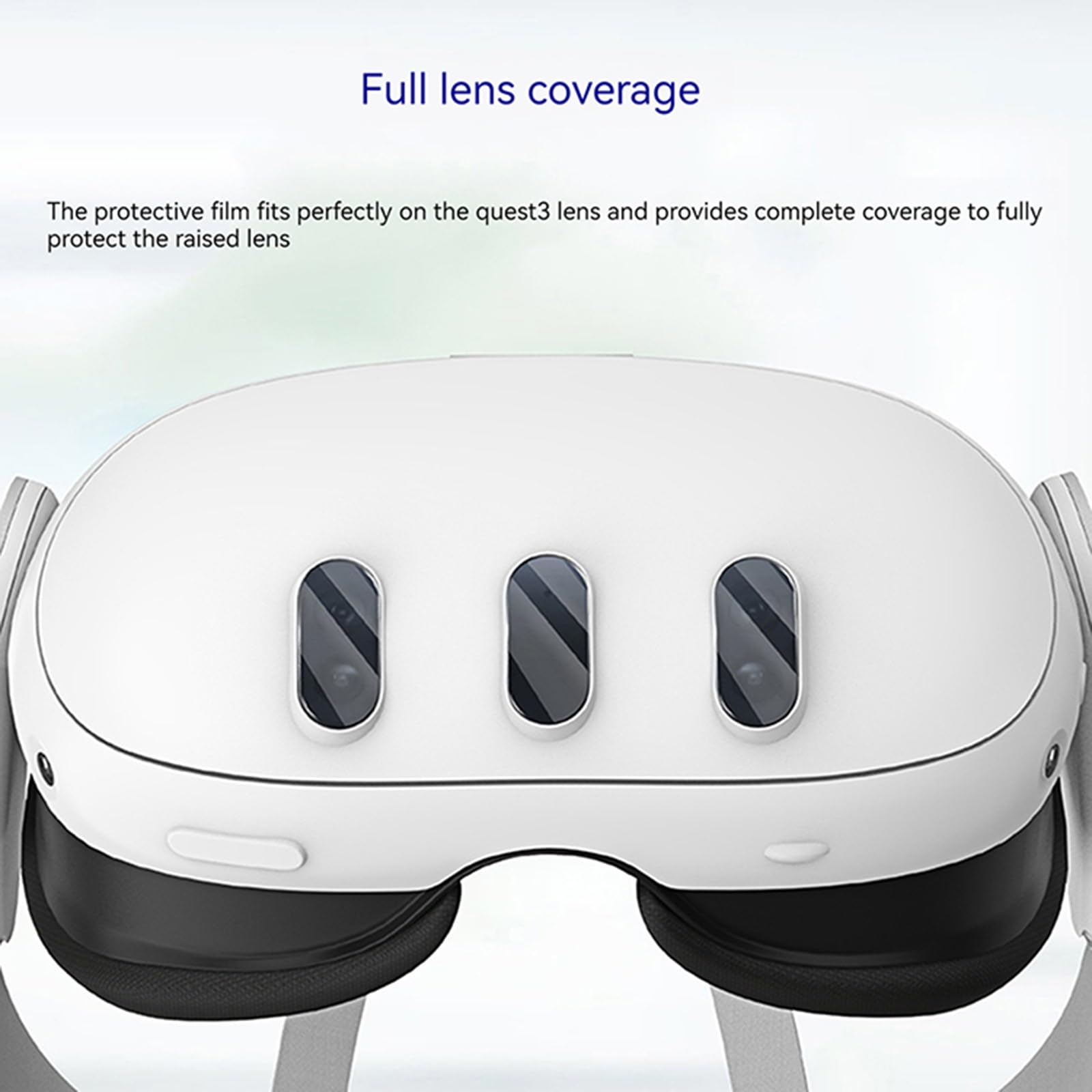 Tempered Glass Screen Protector for Meta Quest 3 VR Headset - HD Clear Lens Cover with Full Protection | Anti-Scratch & Shatterproof for VR Gaming & Immersive Experiences