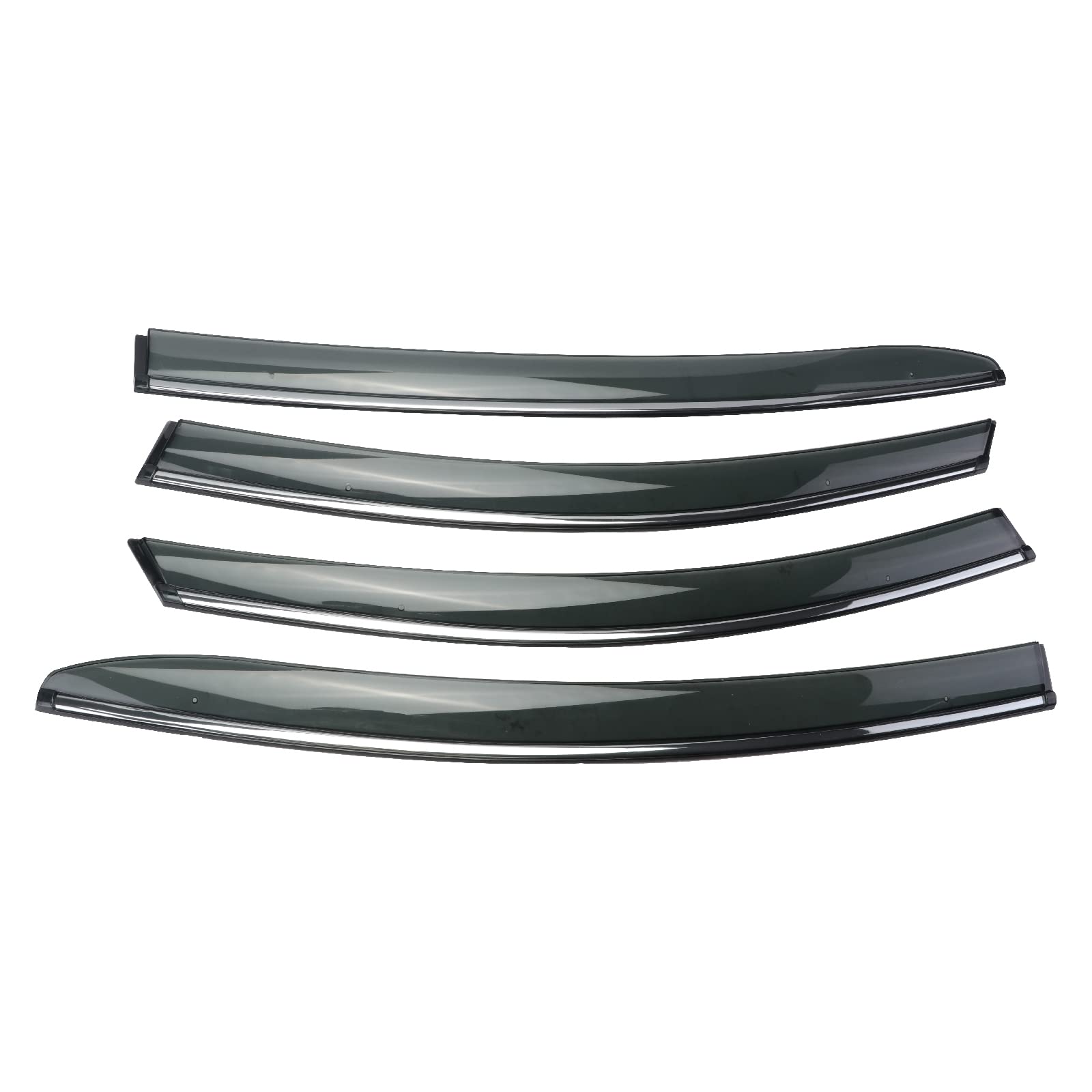 2017-2020 Chevrolet Cruze Rain Guards - 4pc Dark Smoke Window Visors & Deflectors - Weather Protection Accessories for Rain & Wind - Perfect for All-Season Driving & Parking