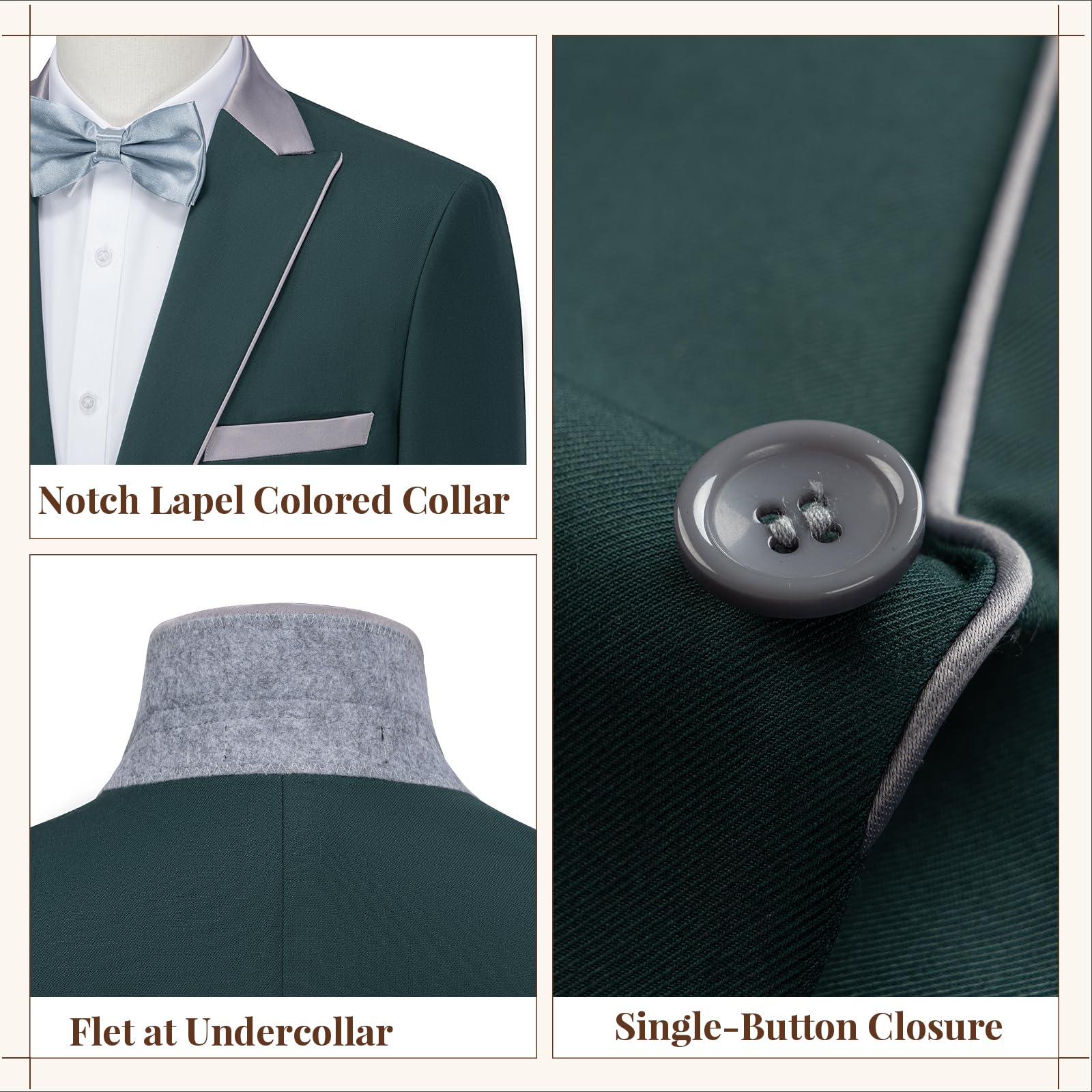 Lightweight Men's Slim Fit Suit Jacket - Single Button Blazer for Wedding, Office & Summer Wear | Breathable & Comfortable Formal Attire for Business, Parties & Special Occasions