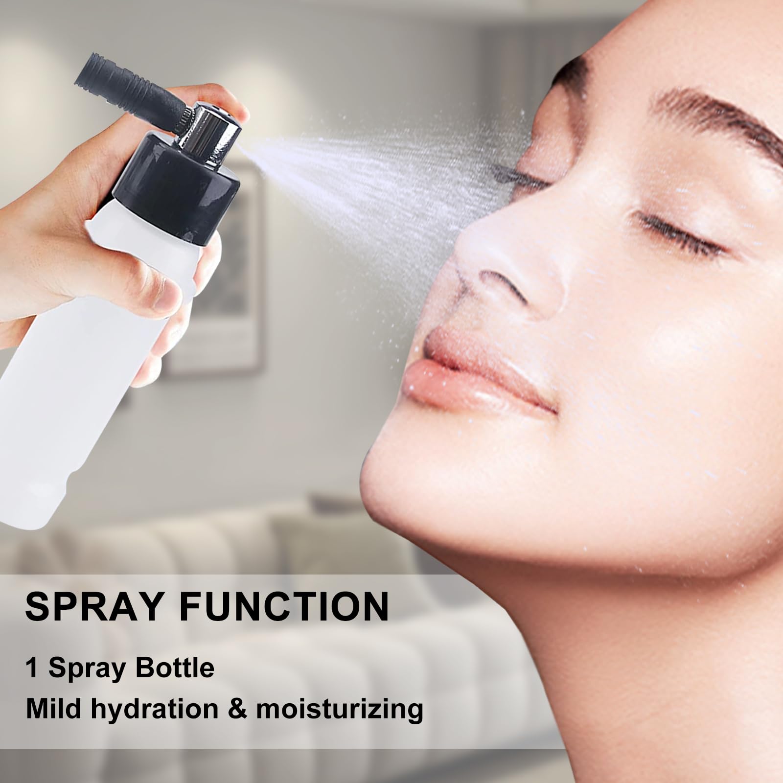 Professional 3-in-1 Microdermabrasion Machine with 0-68cmHg Strong Suction Power - mcwdoit Dermabrasion Facial Care for Acne, Blackheads & Wrinkles - Perfect for Home Spa & Salon Skin Treatments