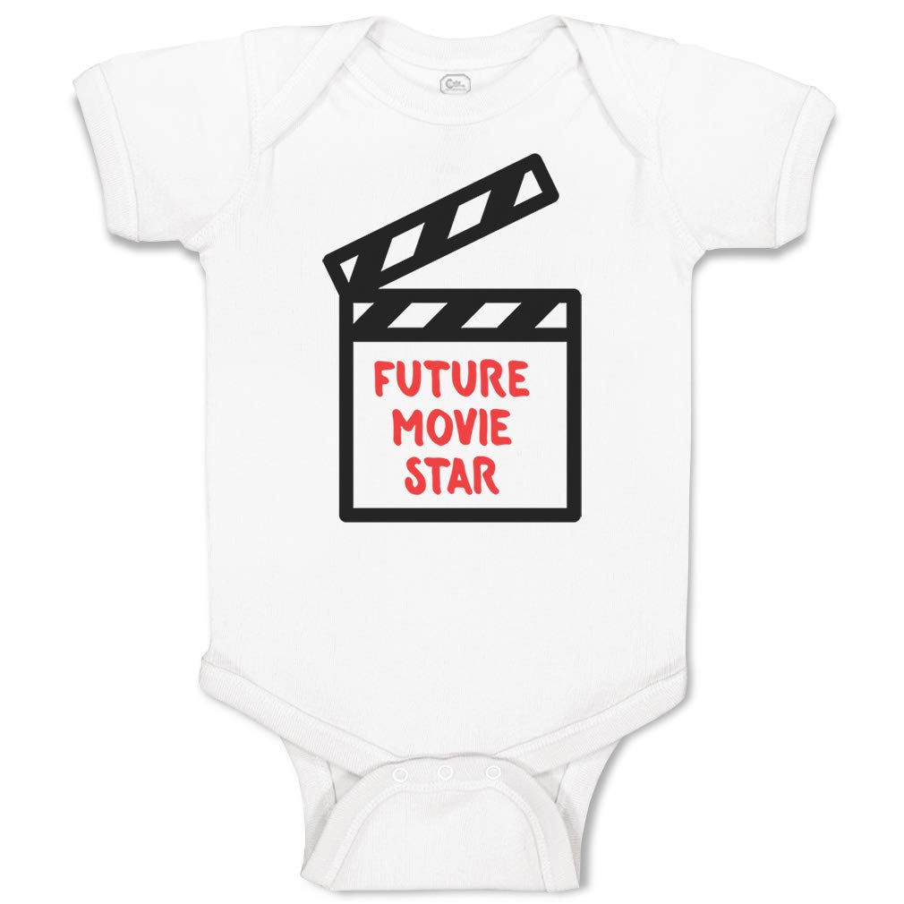 Custom Baby Bodysuit - Future Movie Star #2 - Funny Cotton Infant Onesie for Boys & Girls - Perfect for Photo Shoots, Birthday Gifts & Everyday Wear