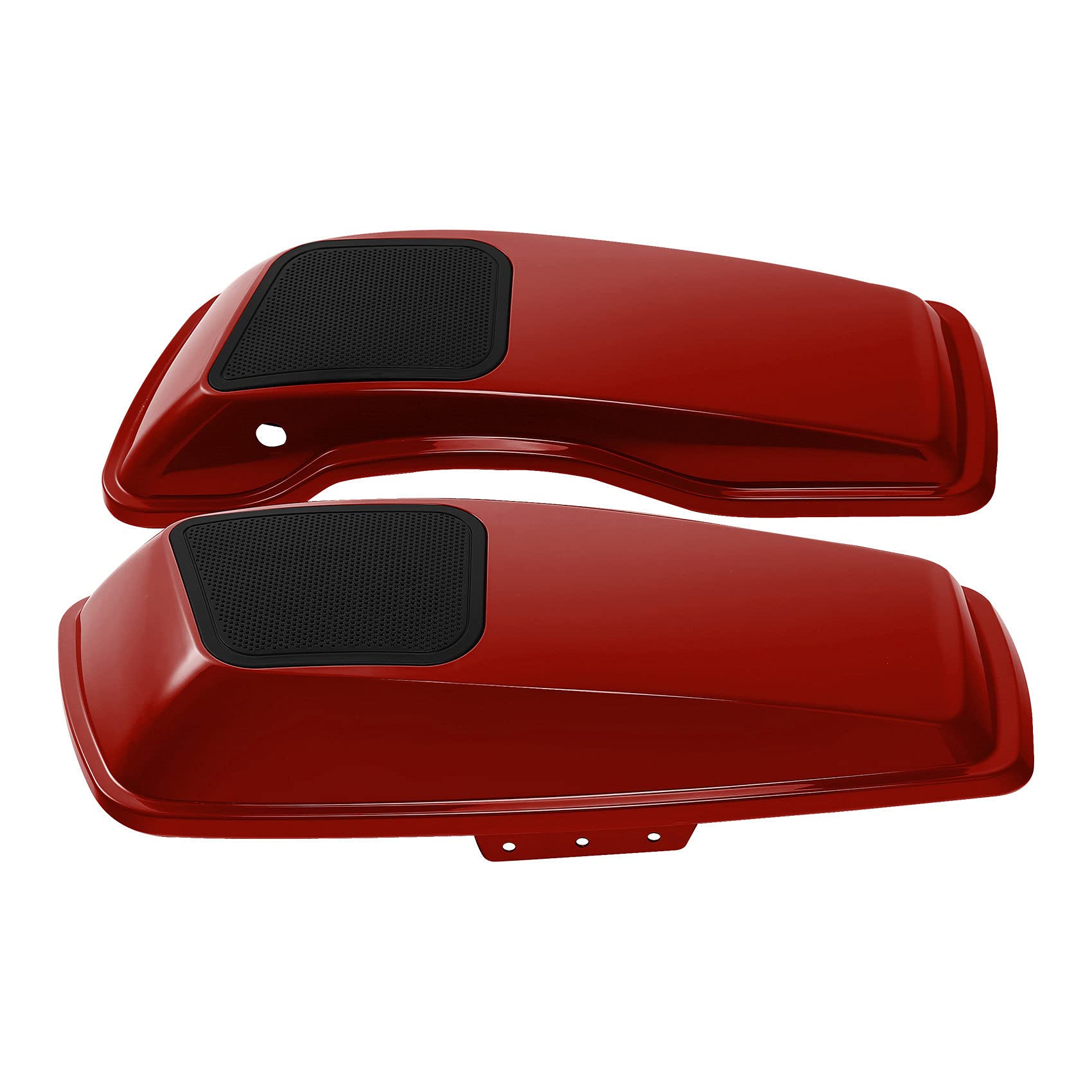 HR3 Color-Matched Wicked Red 6x9 Saddlebag Speaker Lids with Grills for Harley Touring Models (2014+) - Road Glide, Street Glide, Ultra Limited & Electra Glide - Perfect for Upgrading Audio System on Long Rides & Road Trips