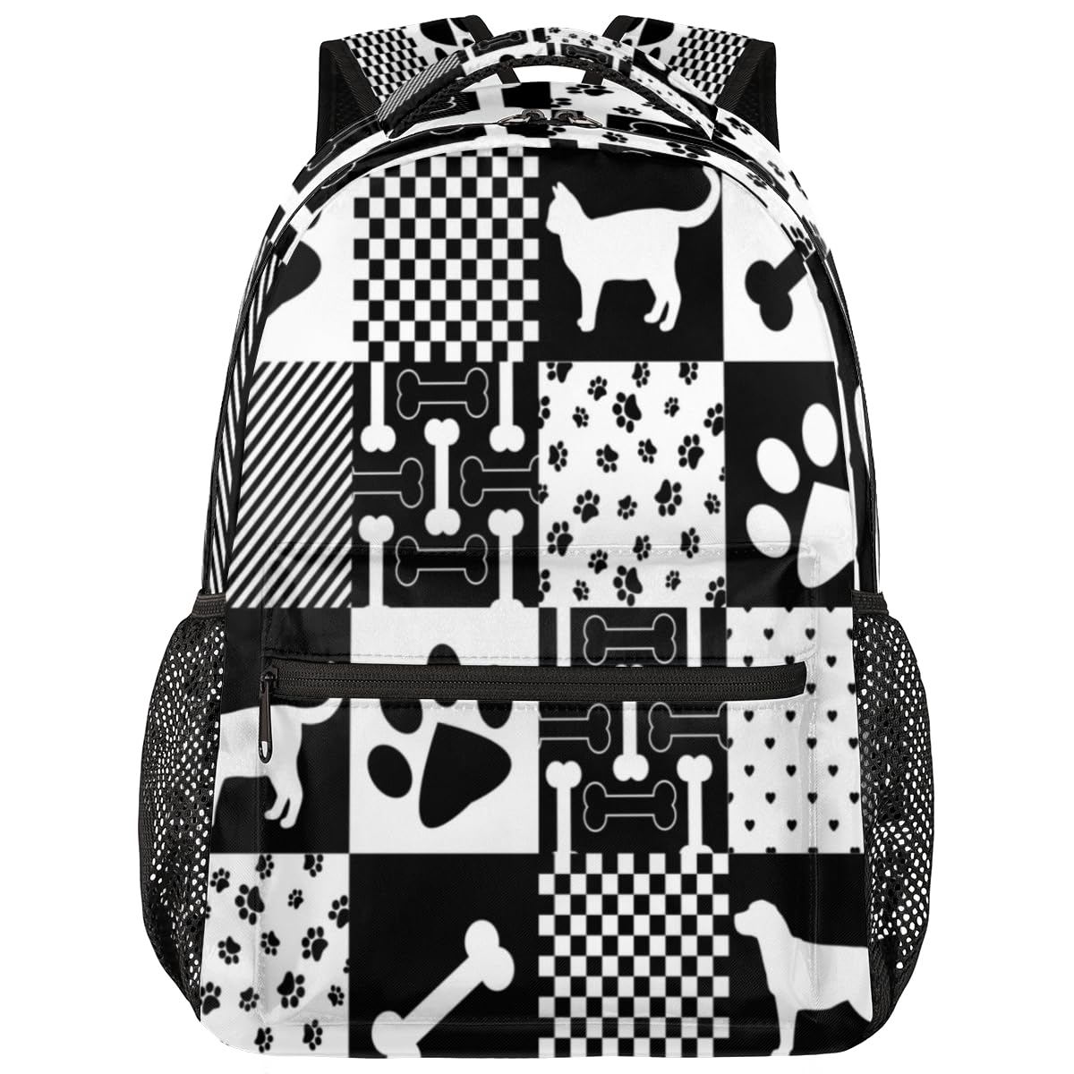Cute Dog Paw Print Backpack - Lightweight Laptop Bag for Travel, Gym & Work