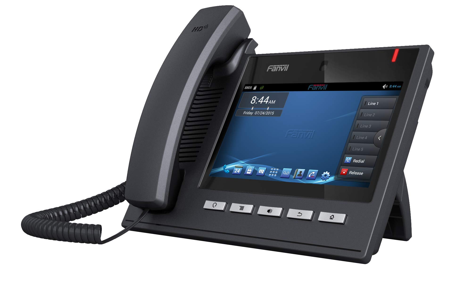 Fanvil C600 Enterprise Smart Video IP Phone with 7-inch Touchscreen, PoE Support, HD Audio - Ideal for Office, Conference Rooms & Remote Work