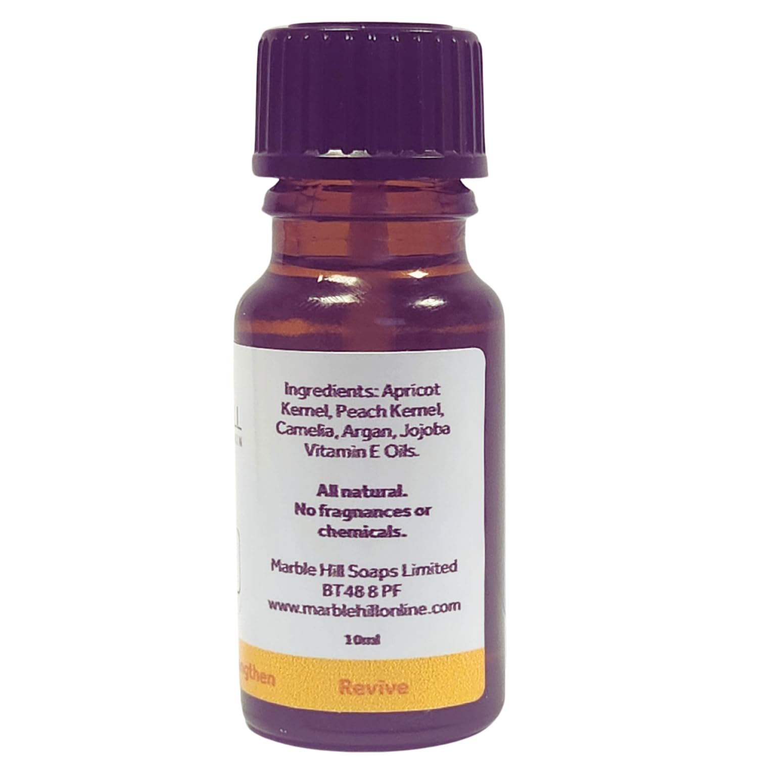 Marble Hill Vitamin E Nail & Cuticle Oil for Dry Brittle Damaged Nails - 10ml Nail Strengthener Treatment with Brush - Perfect for Manicures, Pedicures & At-Home Nail Care