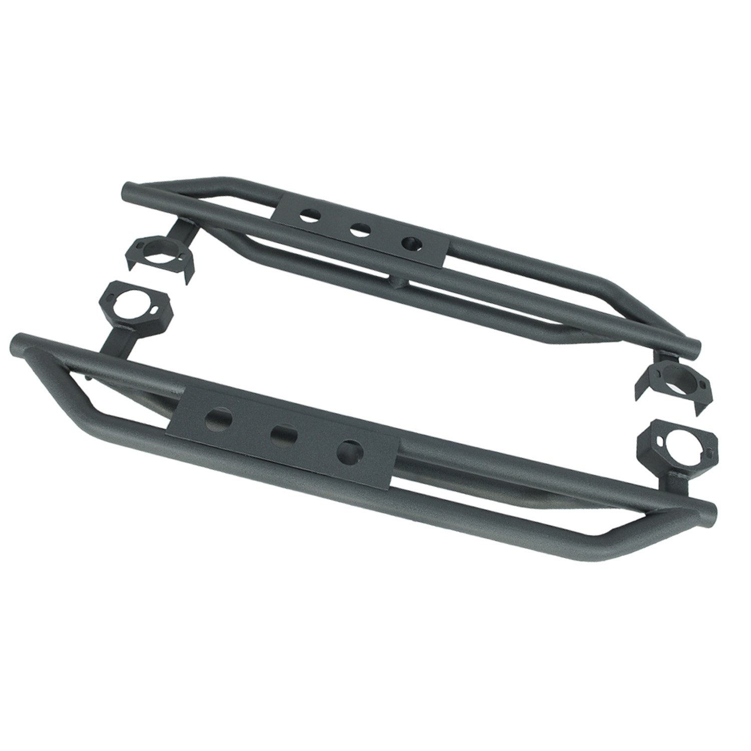 Black Raptor Rock Sliders for Jeep Wrangler JK 2 Door - Heavy Duty Off-Road Side Steps & Protection - Perfect for Trail Riding, Rock Crawling & Adventure Off-Roading