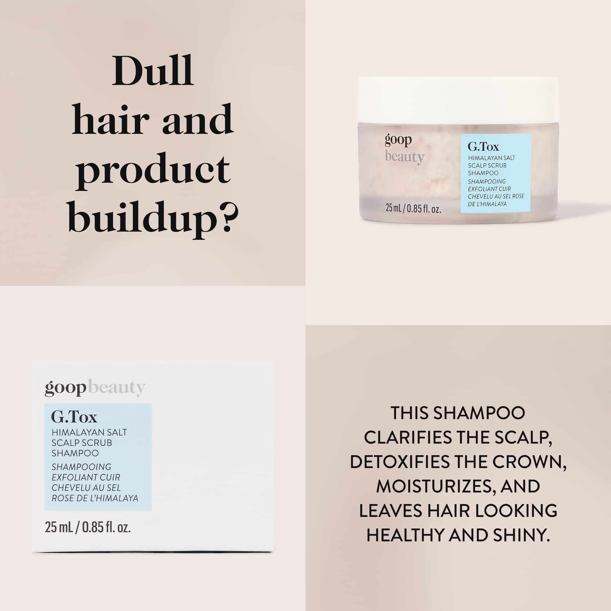 Organic Himalayan Salt Scrub Shampoo for Hair Growth & Scalp Exfoliation - Sulfate-Free Deep Cleansing Treatment for Dry, Damaged Hair - Perfect for Spa Day & At-Home Hair Care Routine