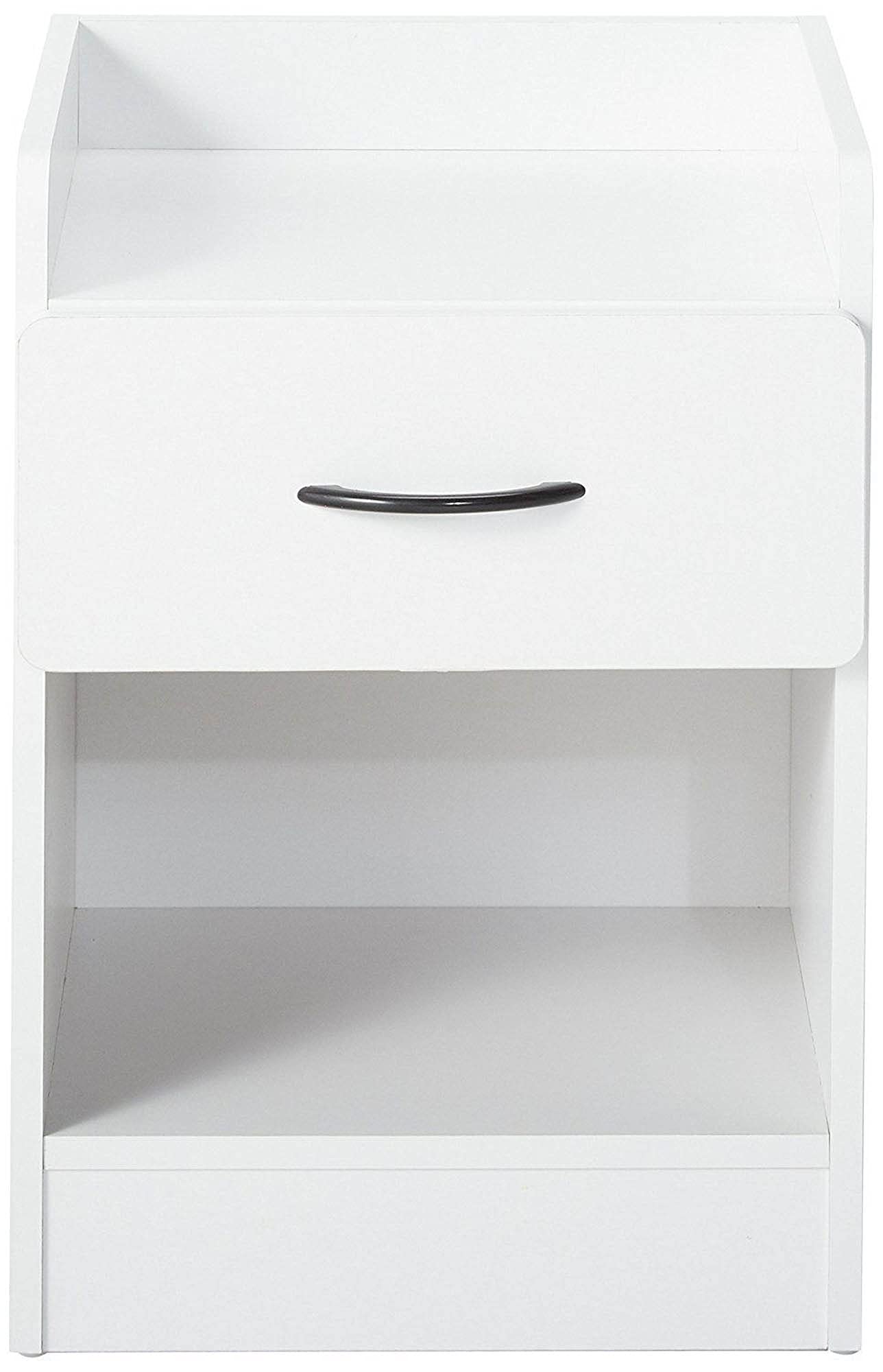 Haifa 3-Drawer White Wood Storage Chest - Modern Pilaster Design for Bedroom, Living Room & Office Organization