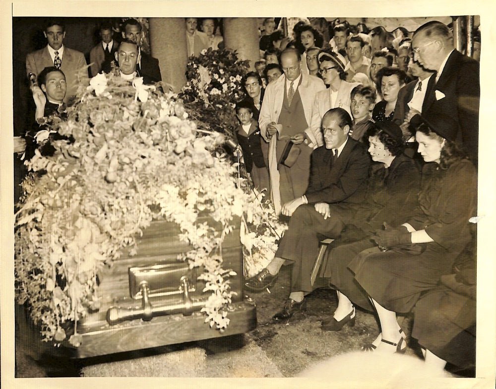 Authentic Babe Ruth 7x9 Funeral Wire Stamped Photo - Rare Vintage Baseball Memorabilia for Collectors & Fans - Perfect for Sports Memorabilia Displays, Man Cave Decor & Gift for Baseball Enthusiasts