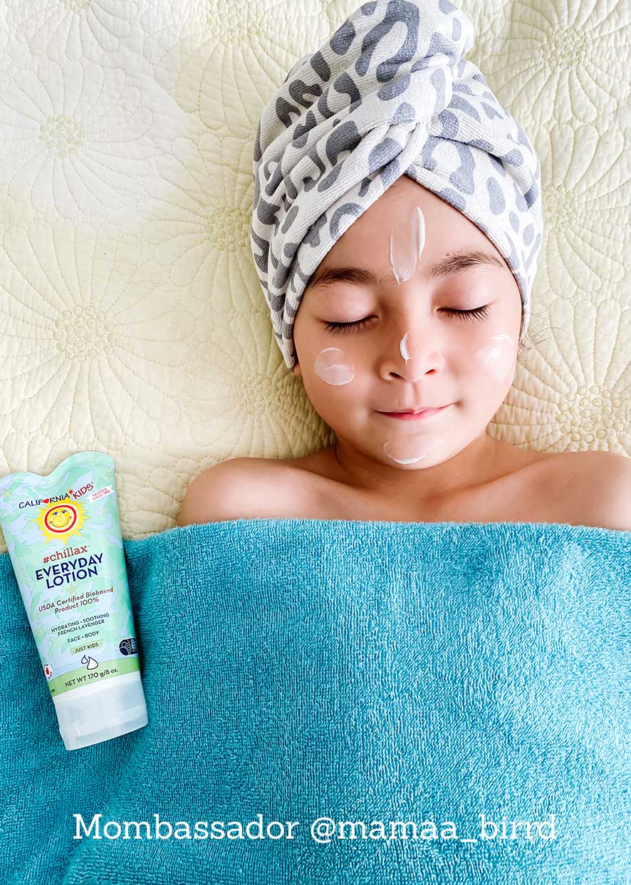 California Kids #chillax™ Organic Everyday Lotion for Babies & Kids - Hydrating, Fragrance-Free, Hypoallergenic Body Moisturizer - Perfect for Daily Use, Dry Skin Relief & Sensitive Skin Care