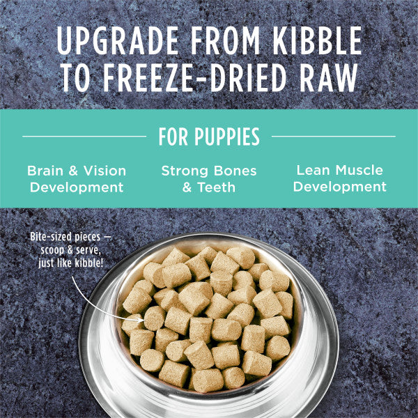 Freeze Dried Raw Chicken Dog Food for Puppies - High Protein, Grain-Free, All-Natural Puppy Meal - Perfect for Training, Treats & Healthy Growth