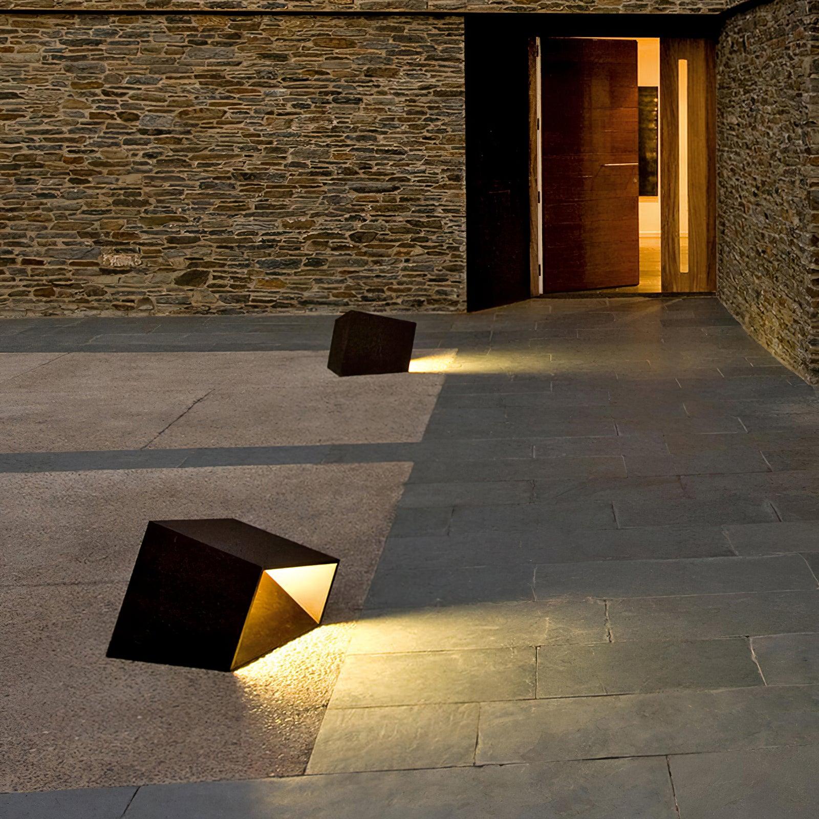 Solar Powered LED Cube Garden Lights - Waterproof Outdoor Decorative Lighting for Patio, Yard, Pathway & Landscape - Warm White & Cool White Options