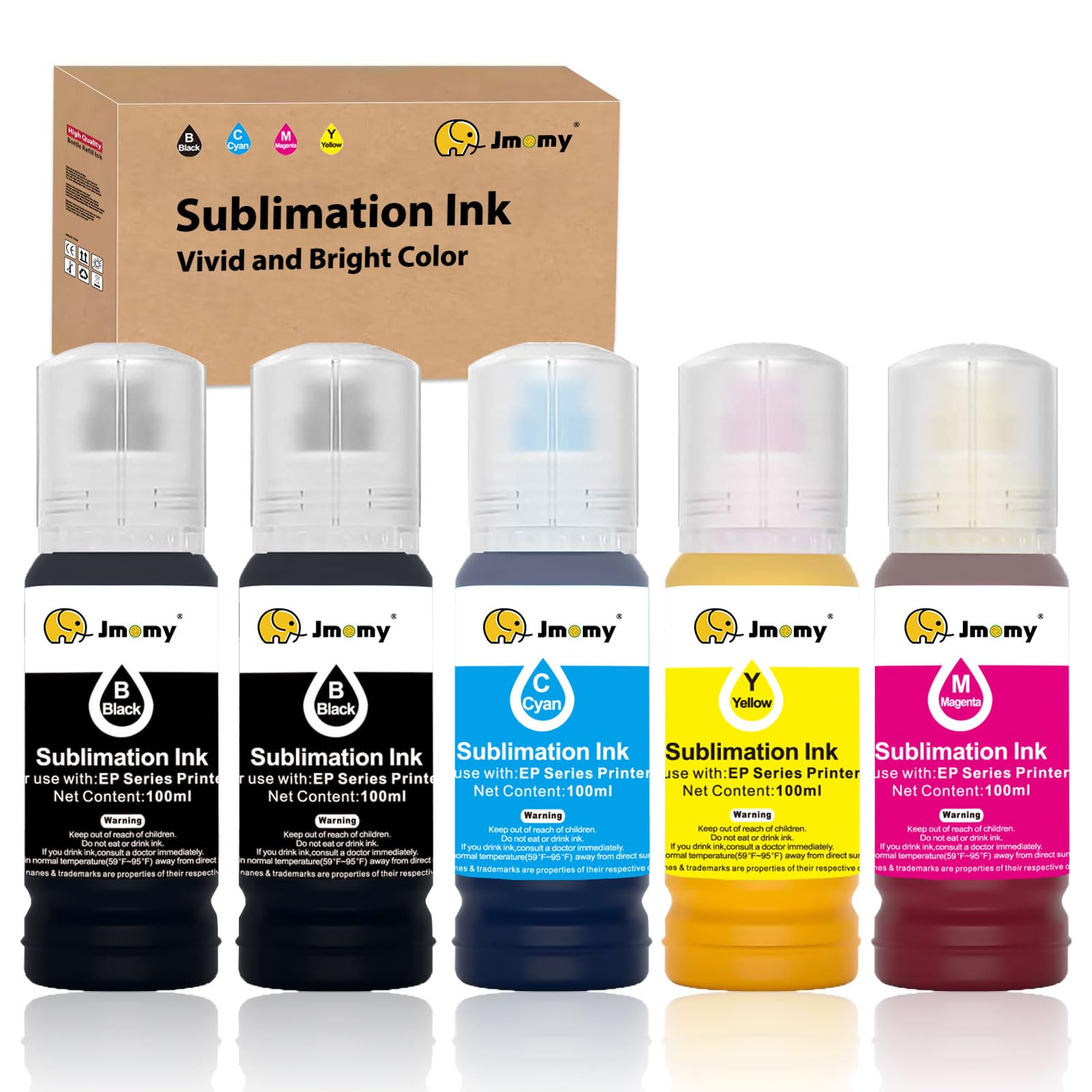 Sublimation Ink for Epson Printers - Syringe-Free Autofill, Anti-UV