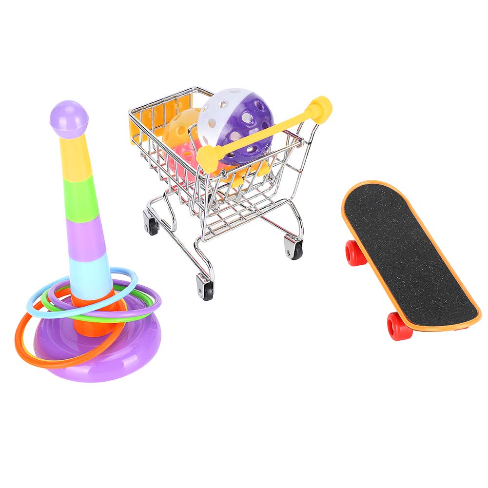 Stable & Portable Parrot Stand Perch with Puzzle Toys - Educational Bird Snack Holder for Training, Birthday Gifts & Halloween Decor - Perfect for Home, Cage & Travel Use