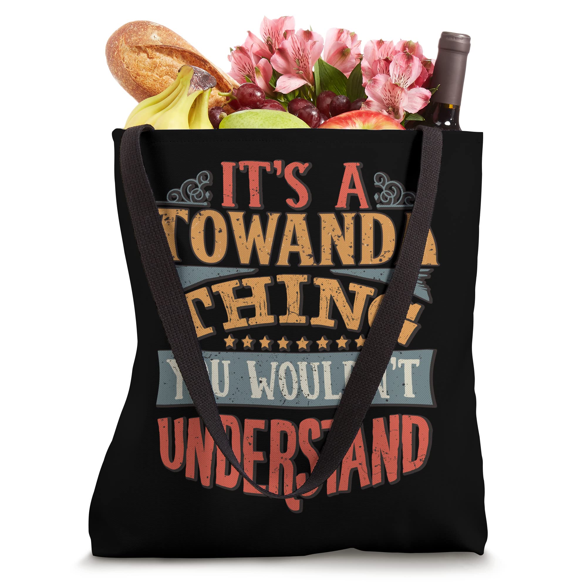 Towanda Personalized Name Tote Bag - Customized Canvas Shopper for Women, Beach, Grocery & Work | Durable & Stylish Carryall for Everyday Use