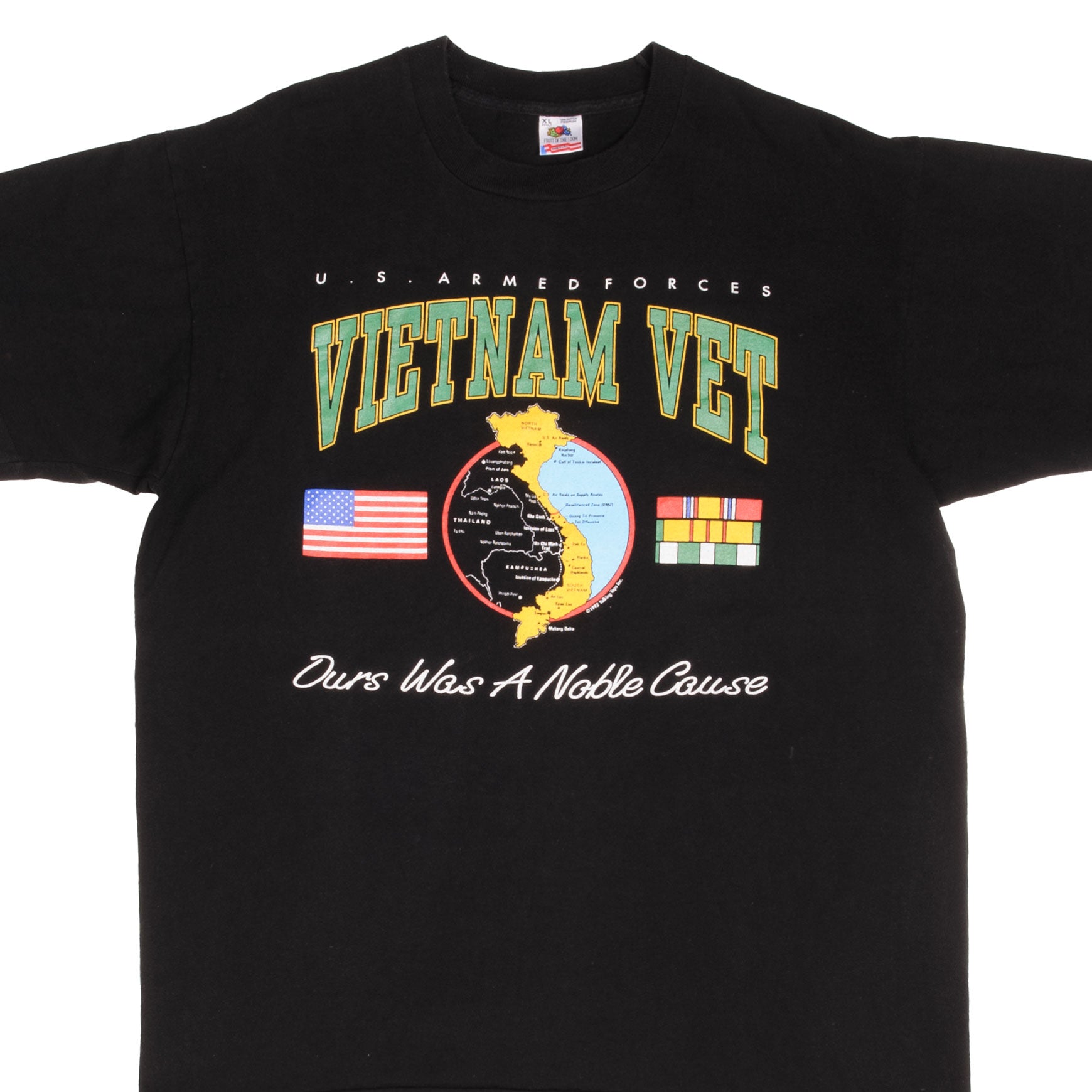 Vintage US Army Vietnam Veteran T-Shirt 1992 - XL Size, Made in USA - Military Apparel for Veterans, Patriotic Gifts & Historical Collectibles