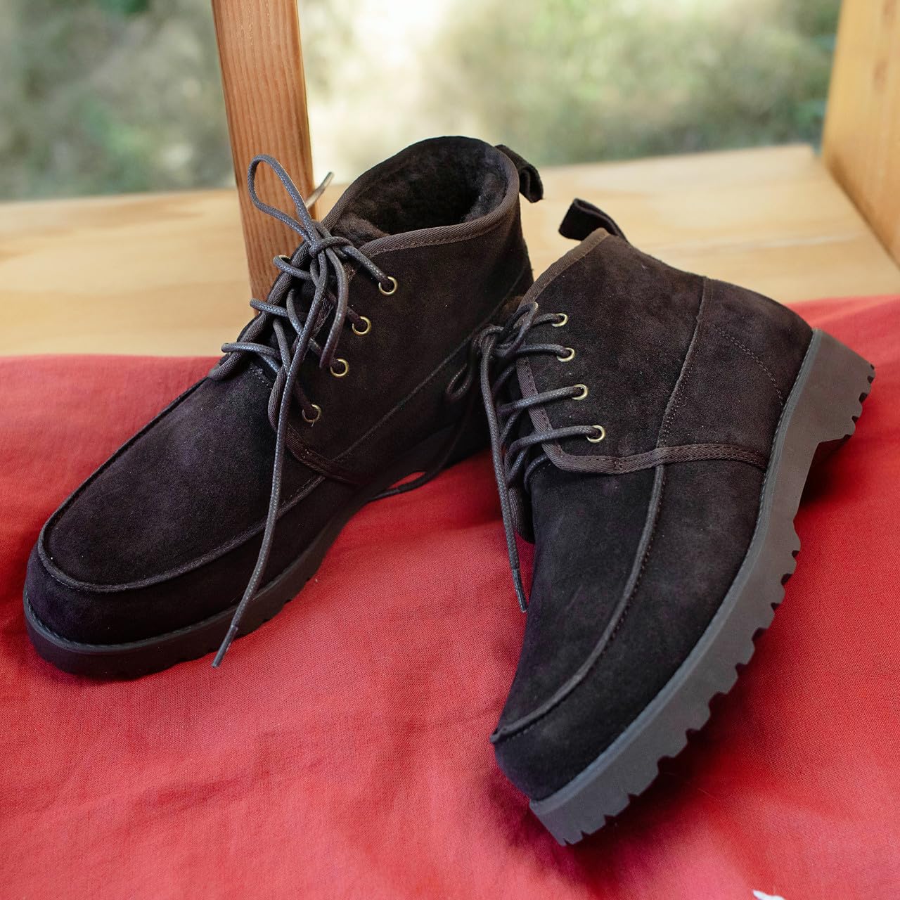 BEARPAW Men's Kyle Boot - Classic Suede Lace-Up Boots for Men | Comfortable Winter & Outdoor Hiking Boots | Perfect for Casual Wear, Camping and Daily Use