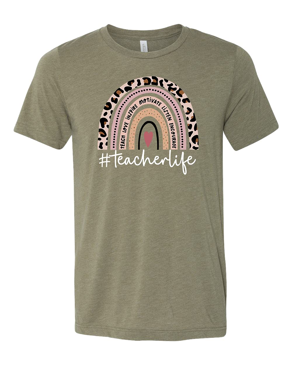 Boho Rainbow Teacher Shirt - Inspirational Teacher Apparel for Women, Cute Kindergarten Teacher T-Shirt, Back to School Gift for Educators - Perfect for Classroom, Teacher Appreciation Week & School Events