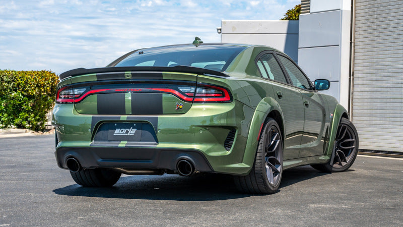 Borla Black Exhaust Tips for Chrysler 300 (2023-2024) & Dodge Charger (2015-2023) 6.4L 392 HEMI - High Performance Stainless Steel Muffler Tips for Enhanced Sound & Aggressive Look (Perfect for Car Enthusiasts & Street Racing)