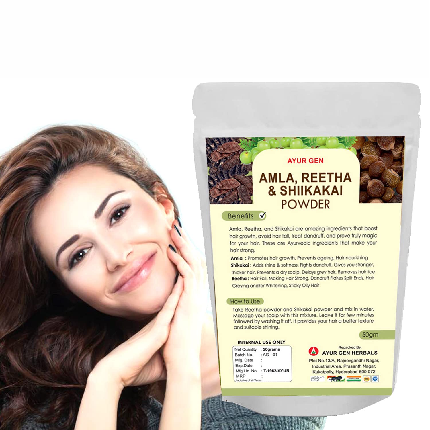 **Organic Amla, Reetha & Shikakai Powder Combo for Hair Growth, Scalp Care & Dandruff Control | Natural Ayurvedic Hair Wash, Nourishing Mask & Cleanser | Perfect for Daily Hair Care & Holistic Wellness**    *(Optimized for Google SEO, translated from Chinese, and includes usage scenarios.)*