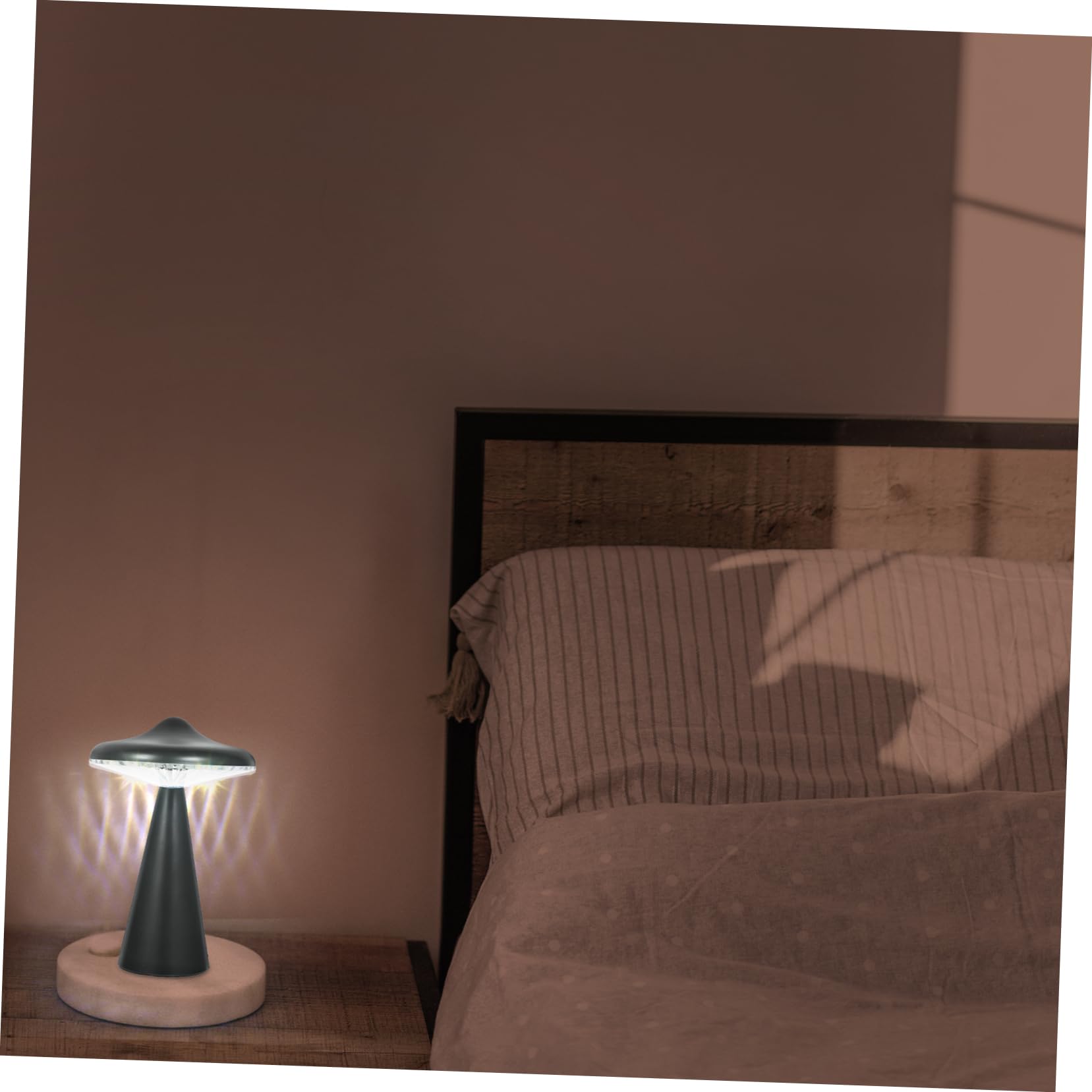 Artibetter 1PC UFO Night Light - Rechargeable LED Desk Lamp with Ambient Lighting for Bedroom, Kids Room & Nursery | Creates Soothing Atmosphere for Sleep, Relaxation & Nighttime Reading